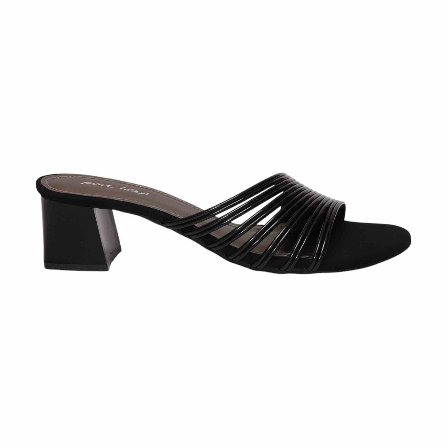 Women Black strappy Block Heel Sandals