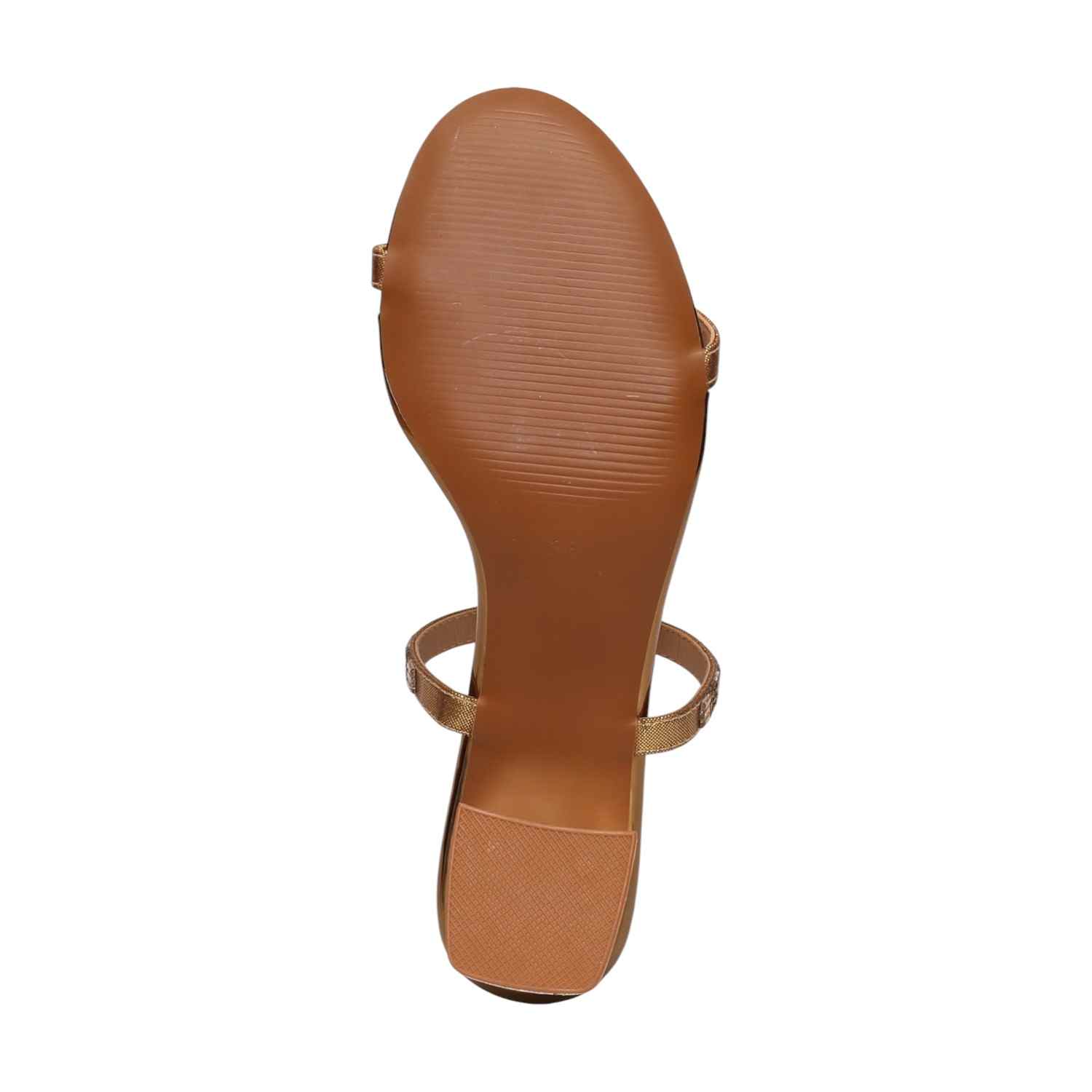 Women Antique Gold Strappy Heel Sandals