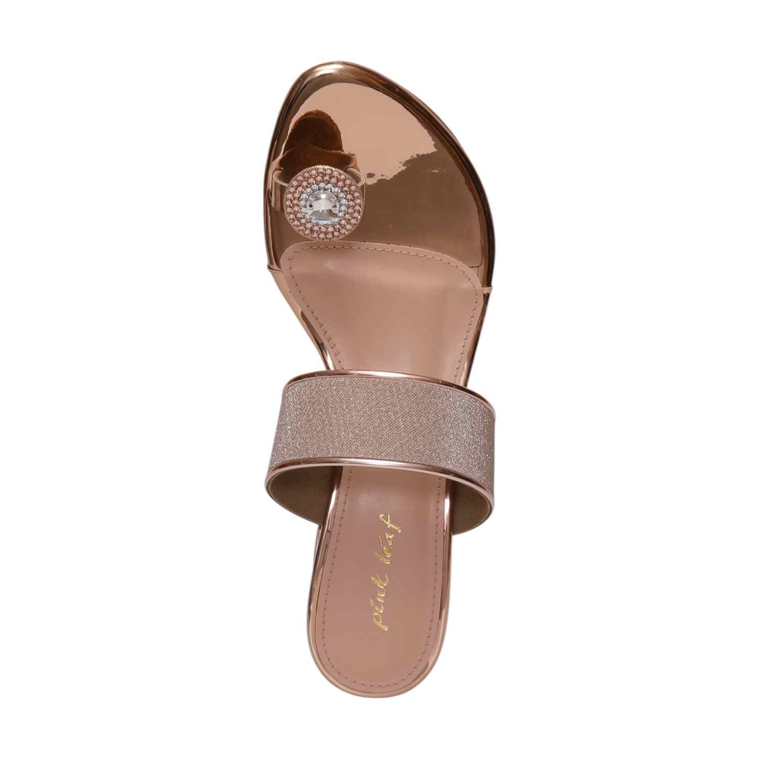 Women Sultan Gold Toe Ring Heel Sandals