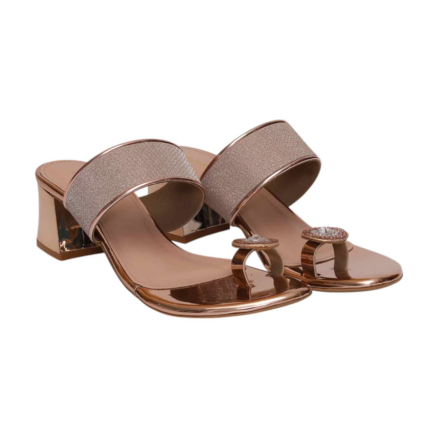Women Sultan Gold Toe Ring Heel Sandals
