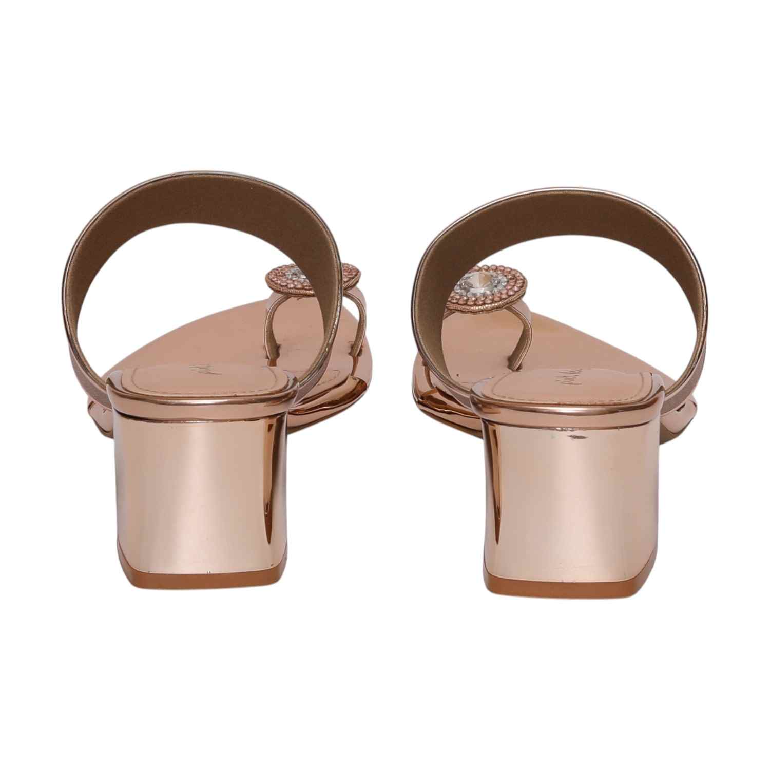 Women Sultan Gold Toe Ring Heel Sandals