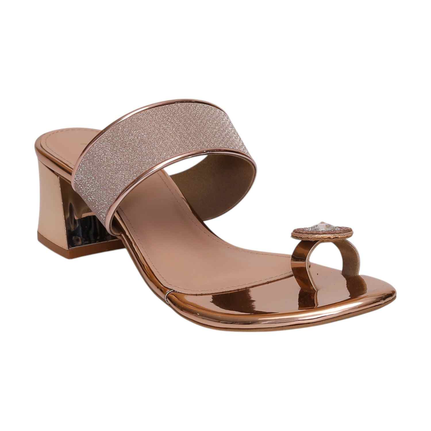 Women Sultan Gold Toe Ring Heel Sandals