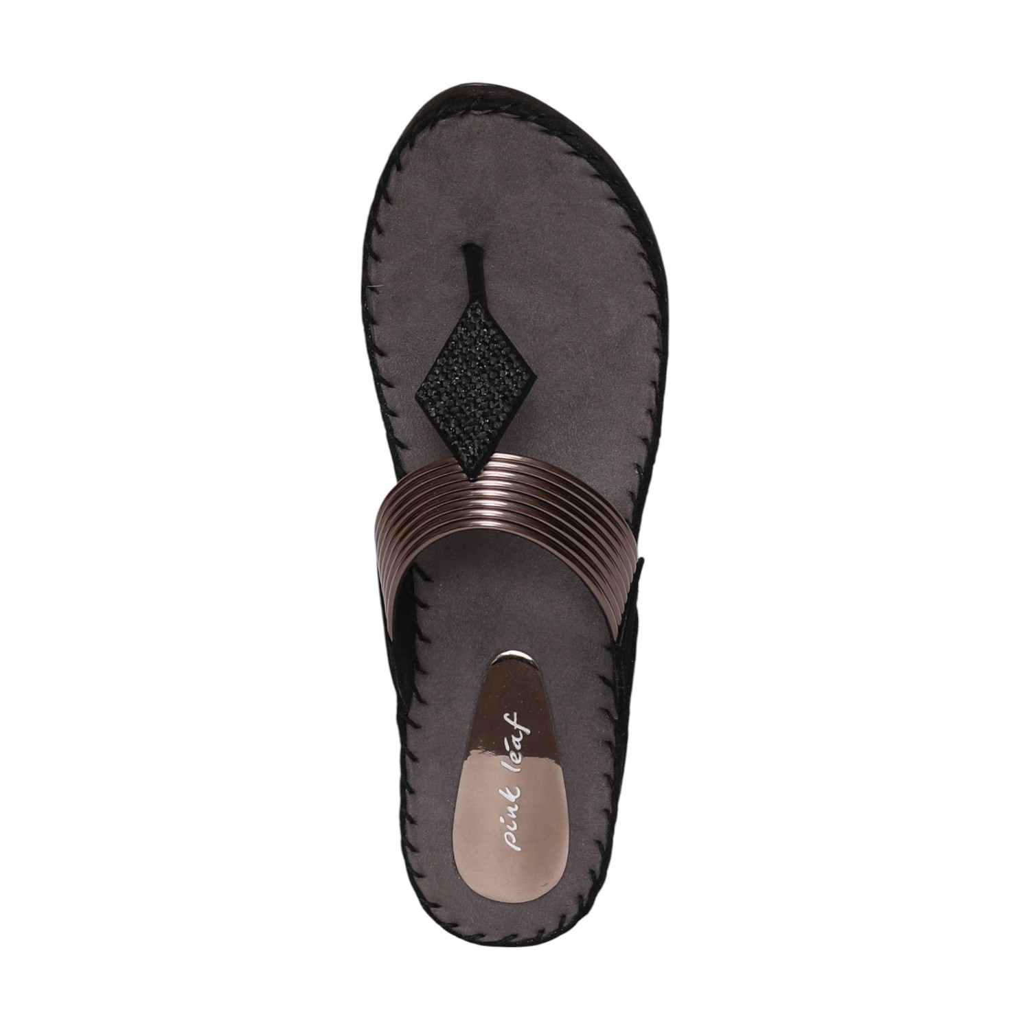 Women Black Wedges Fashion Flat