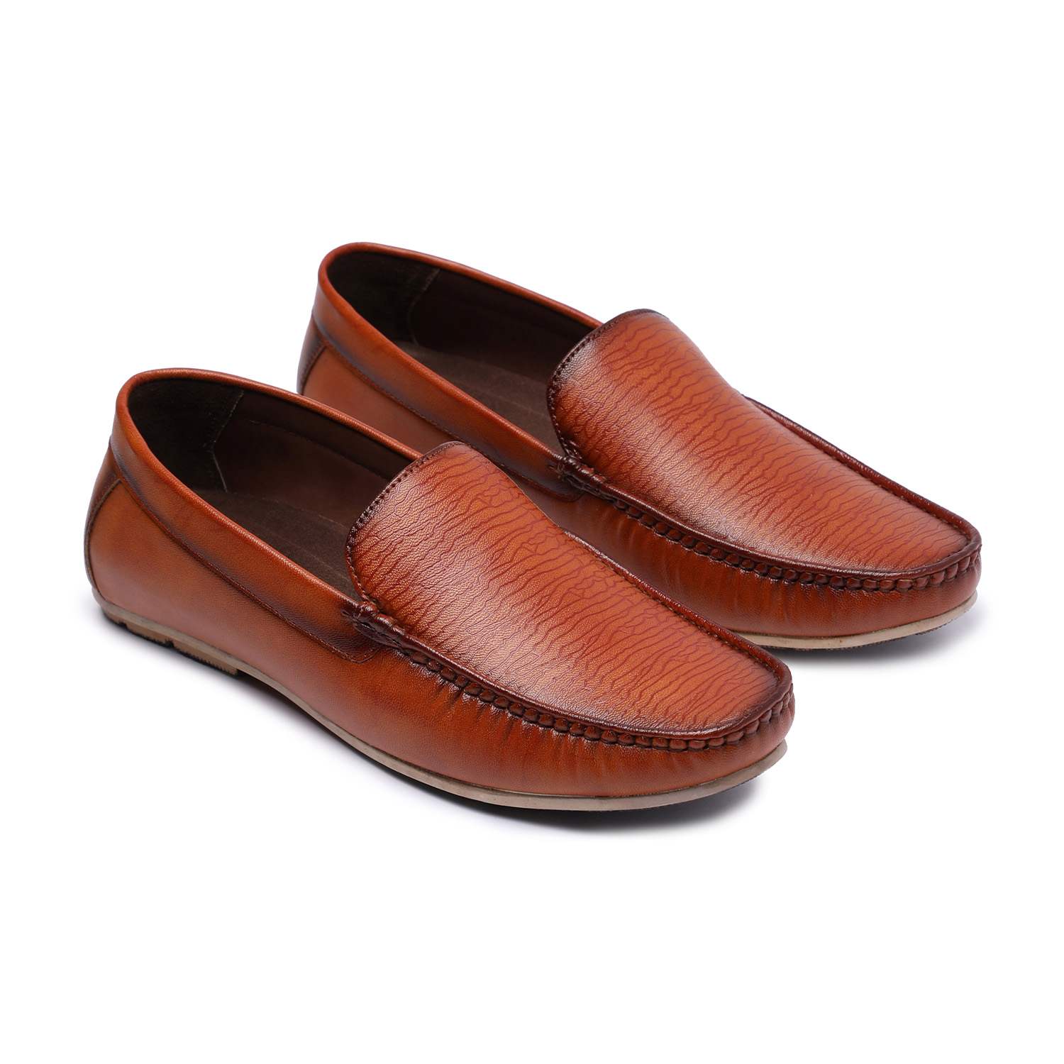 Tan Coloured Slip-Ons for Men