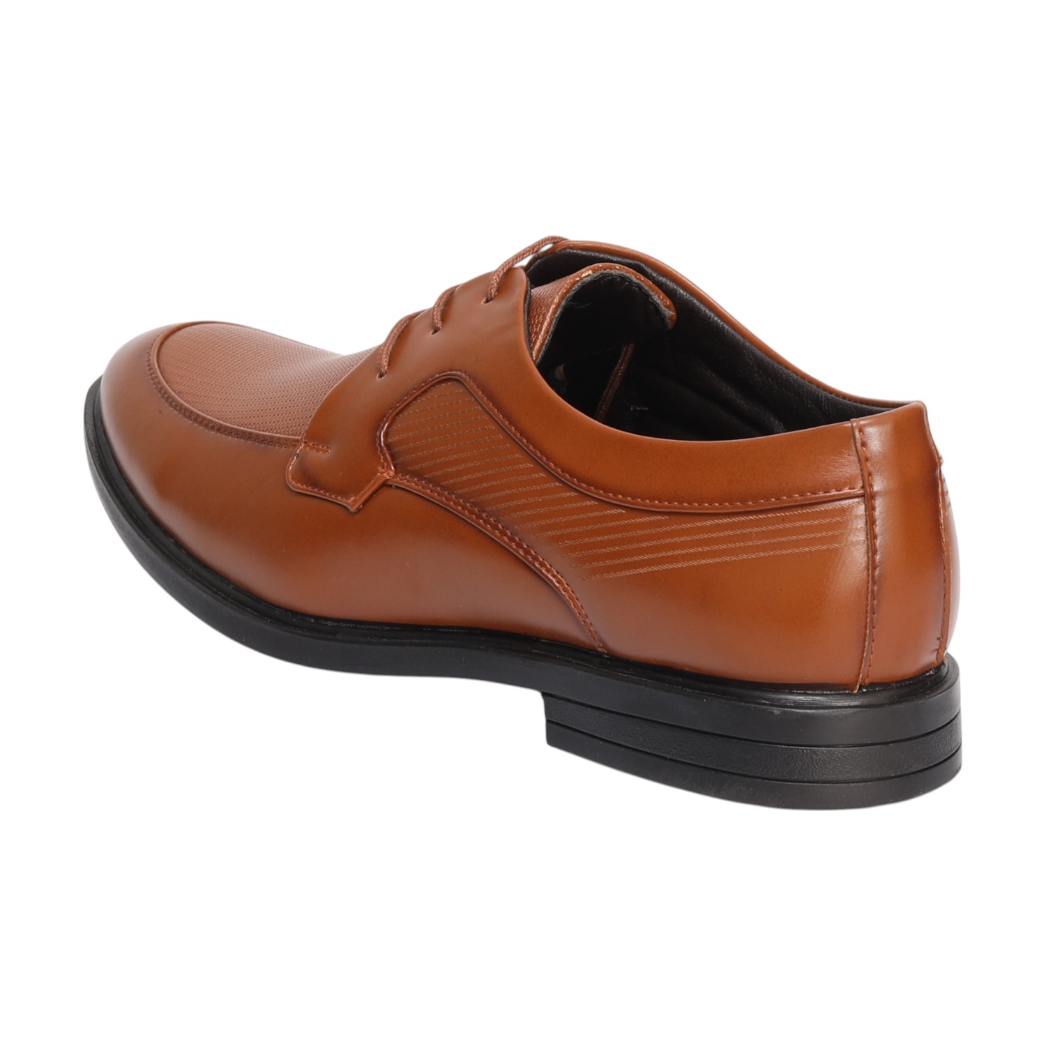 Men Tan Formal Shoes Lace Up