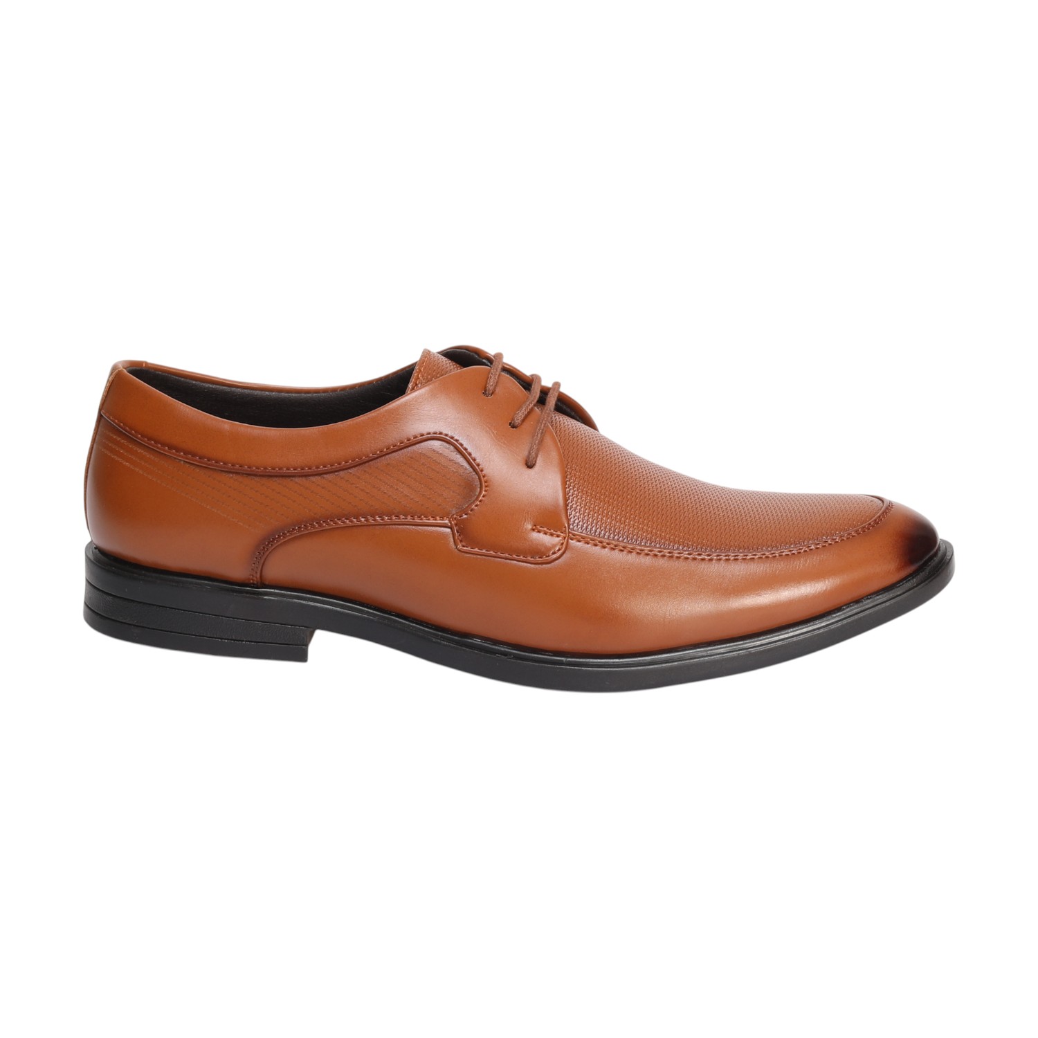 Men Tan Formal Shoes Lace Up