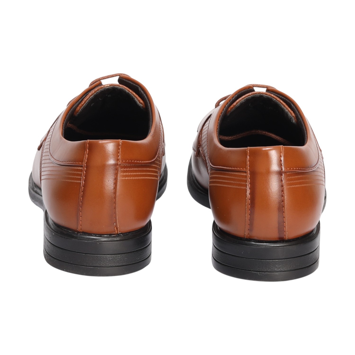 Men Tan Formal Shoes Lace Up