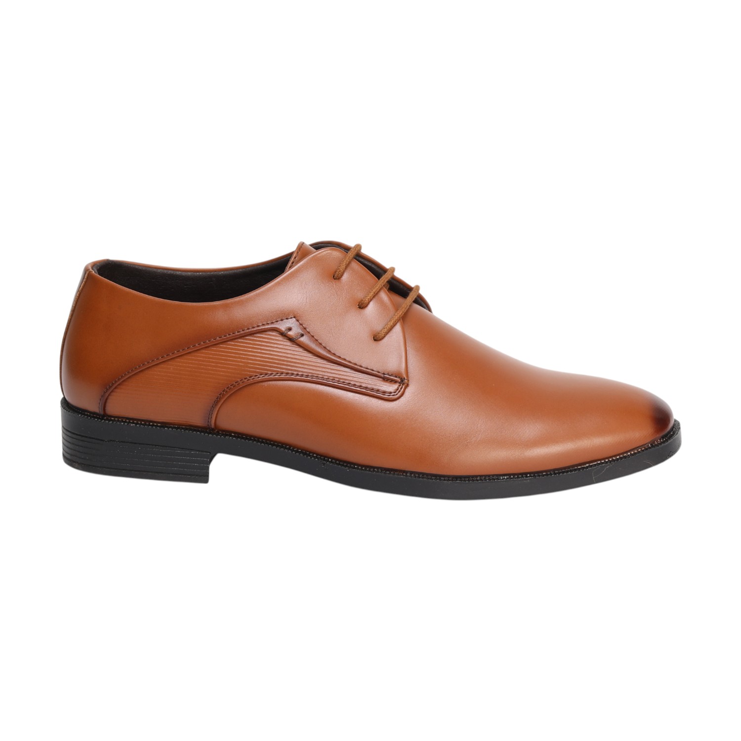 Men Tan Formal Shoes Lace Up
