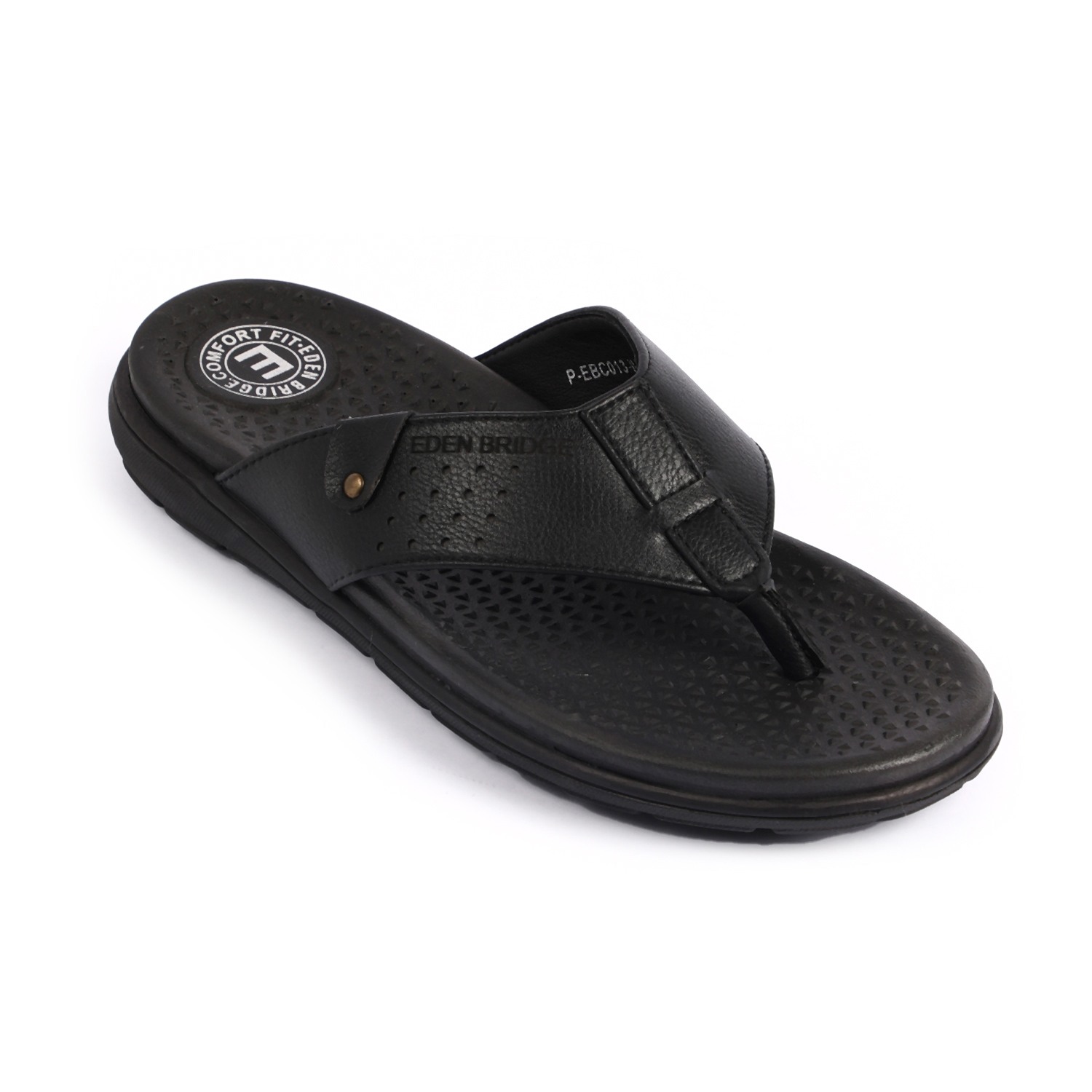Men Black Slippers