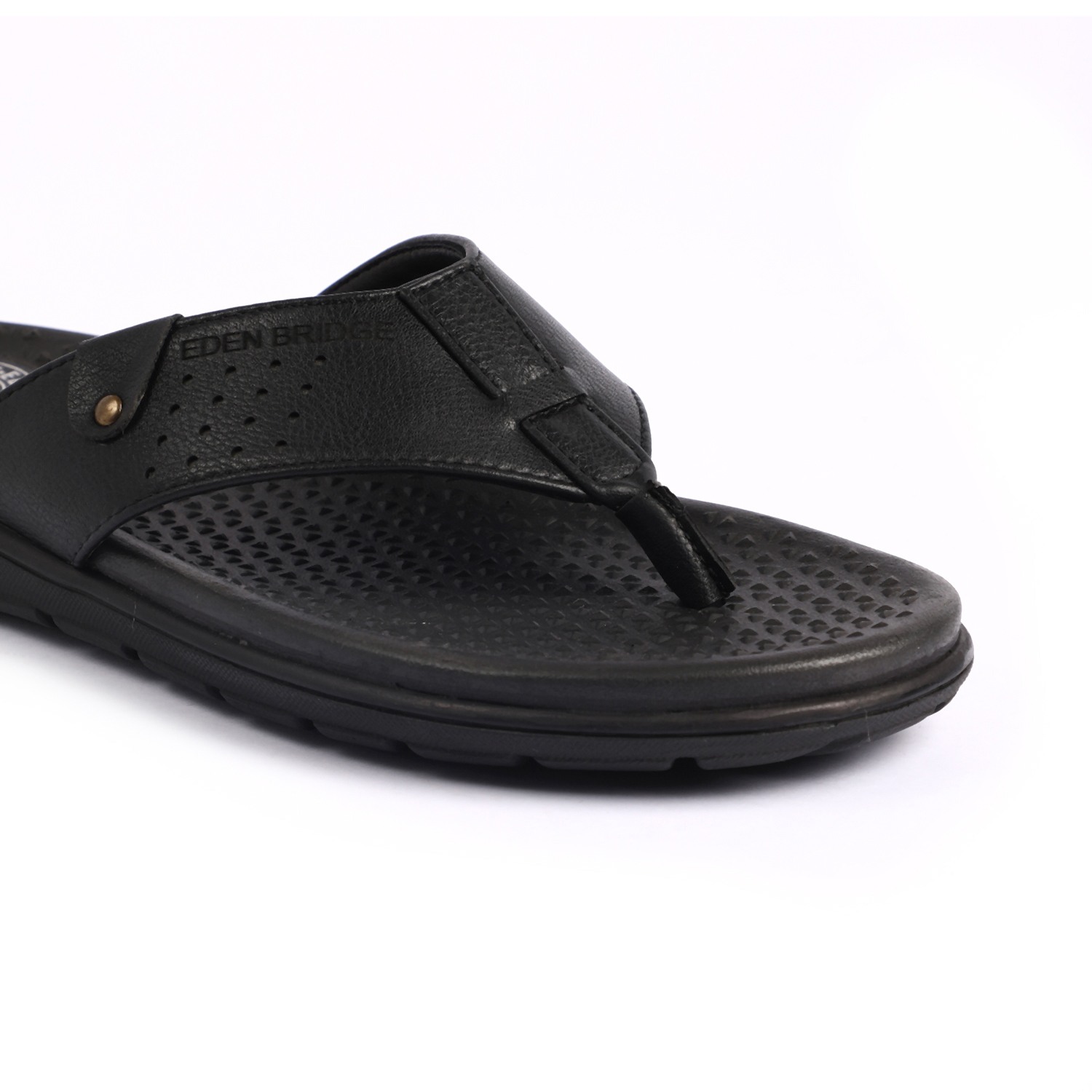 Men Black Slippers