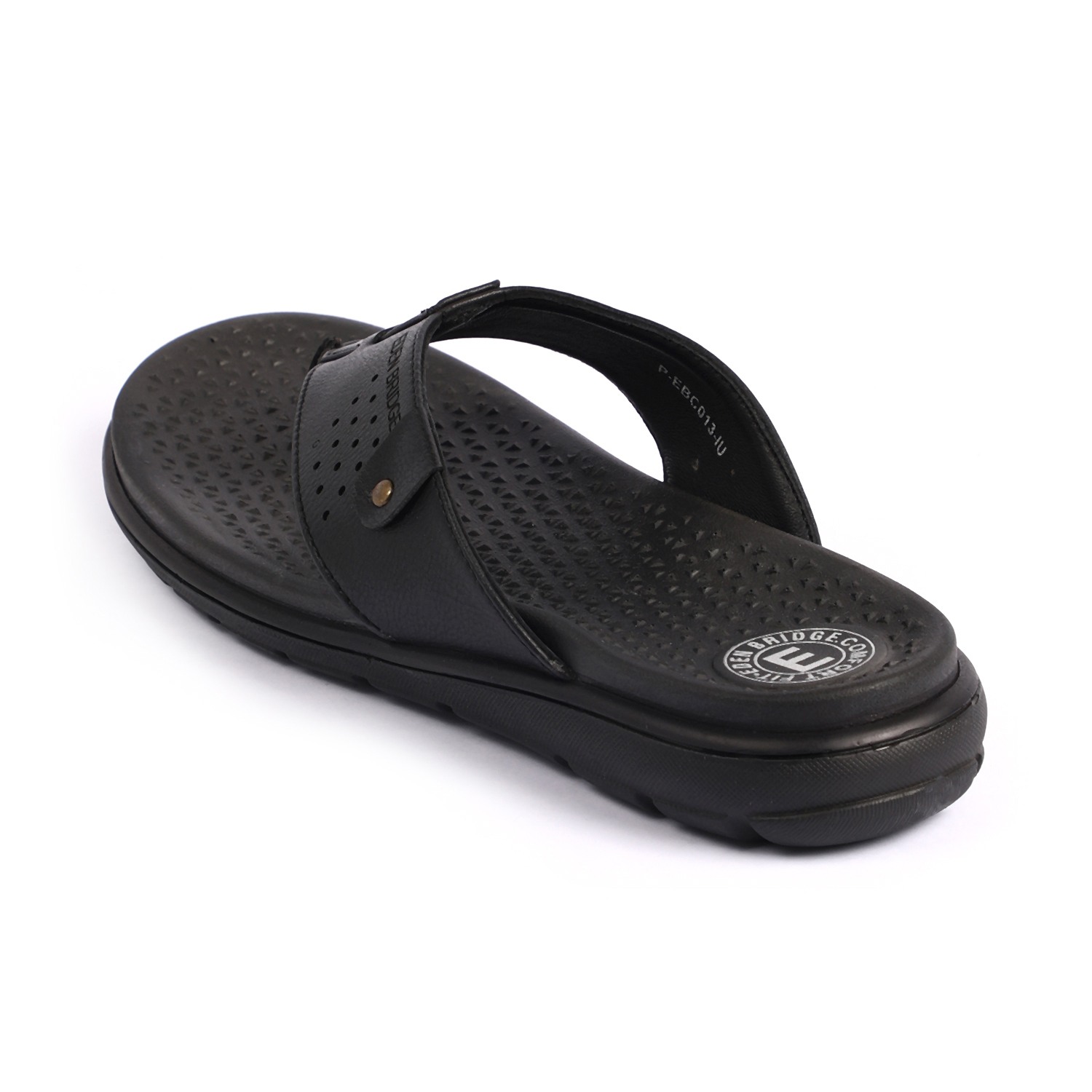 Men Black Slippers