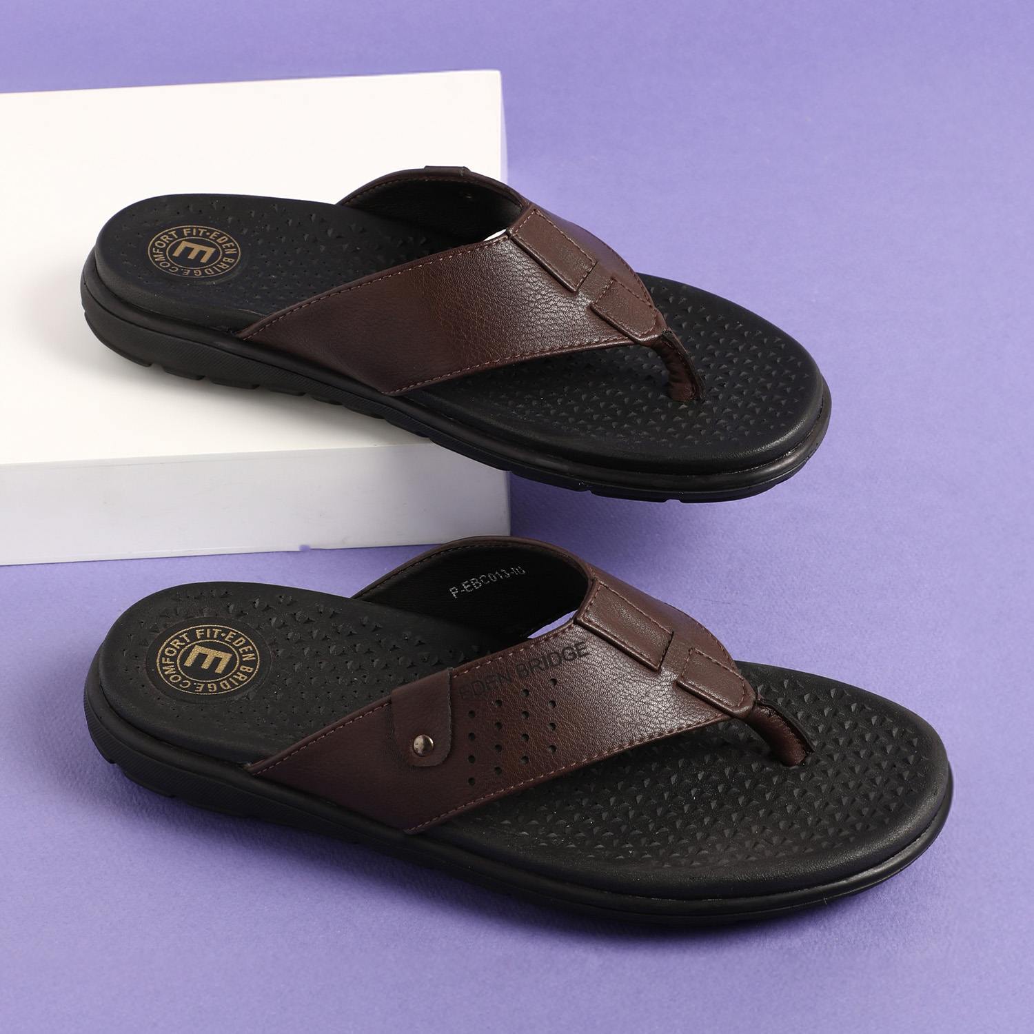 Men Brown Slippers