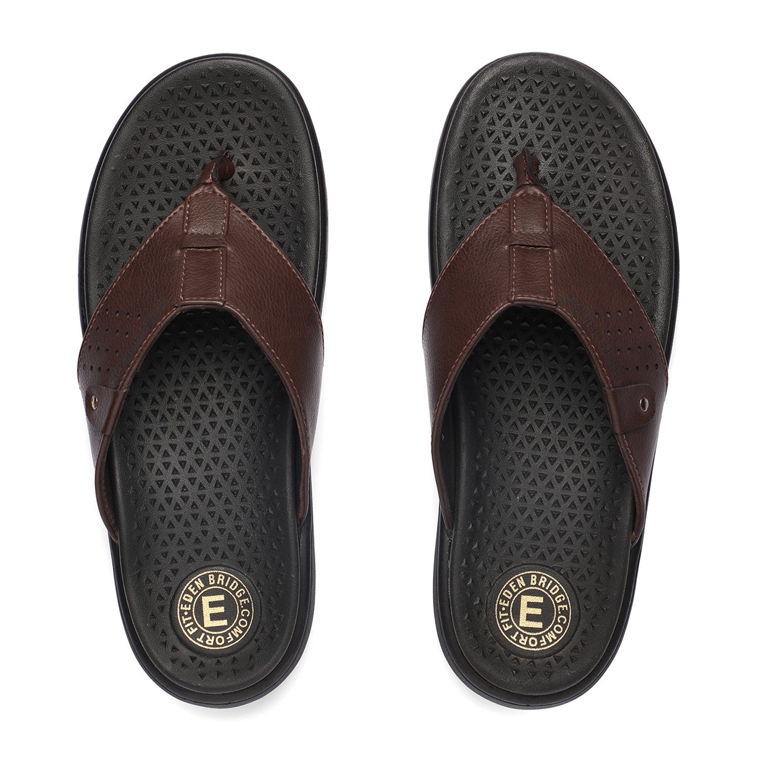 Men Brown Slippers