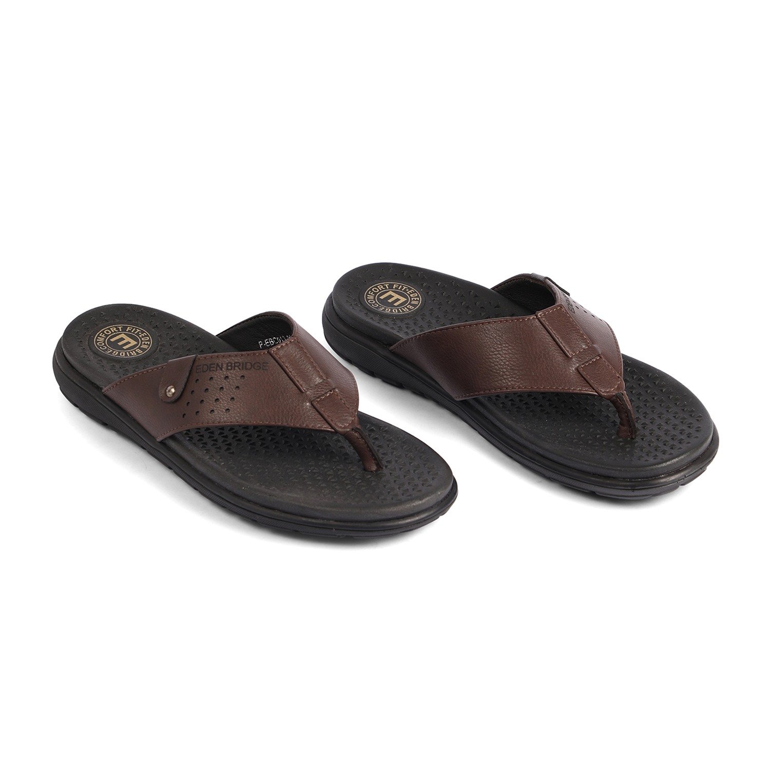 Men Brown Slippers