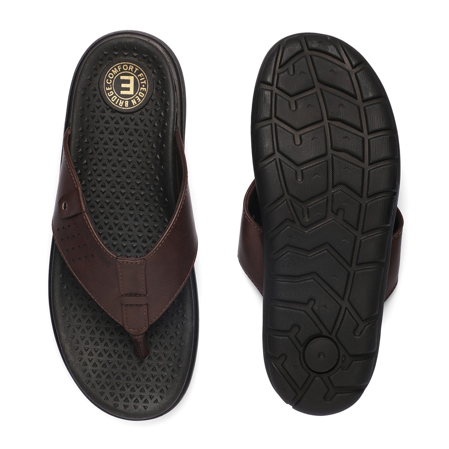 Men Brown Slippers