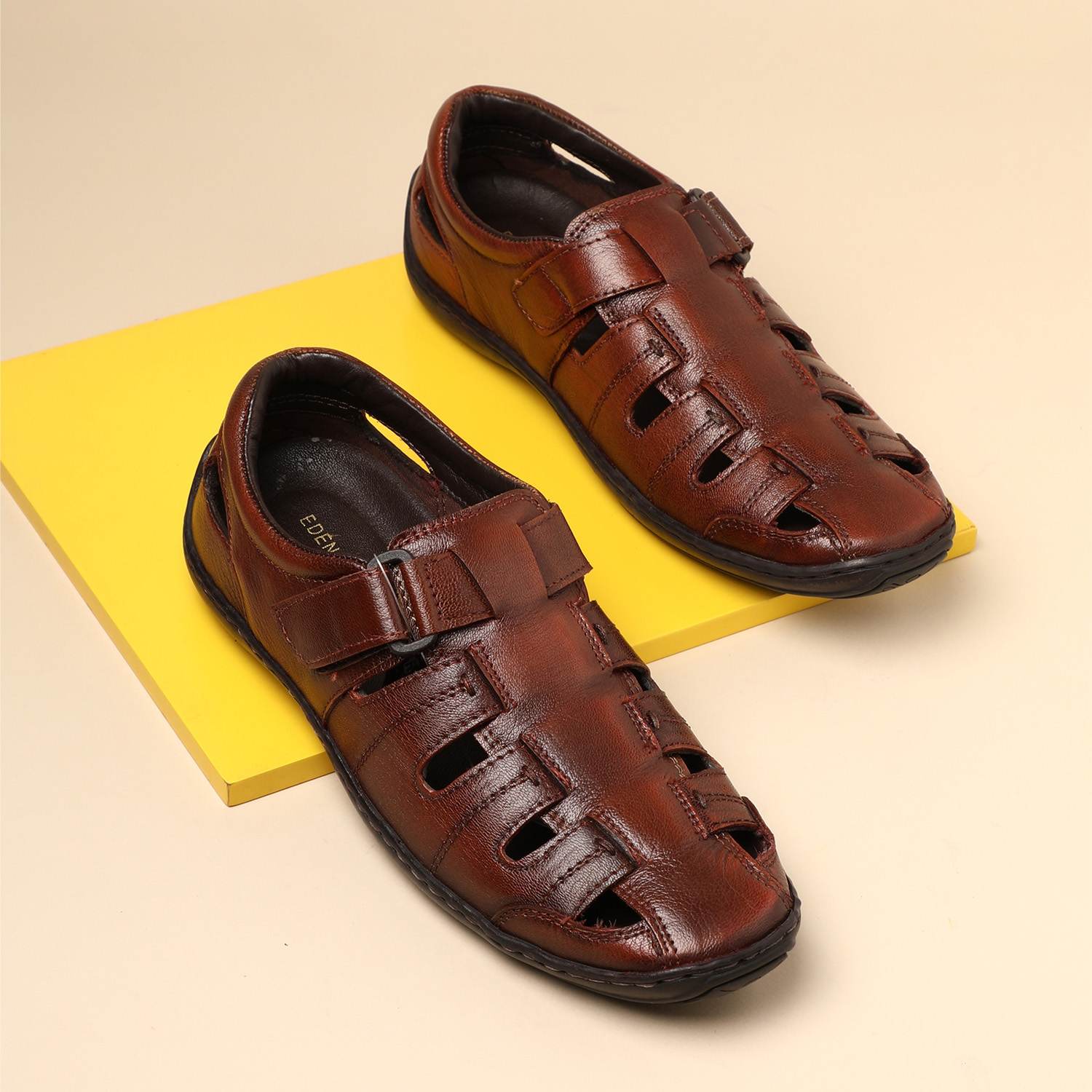 Men Brown Sandals