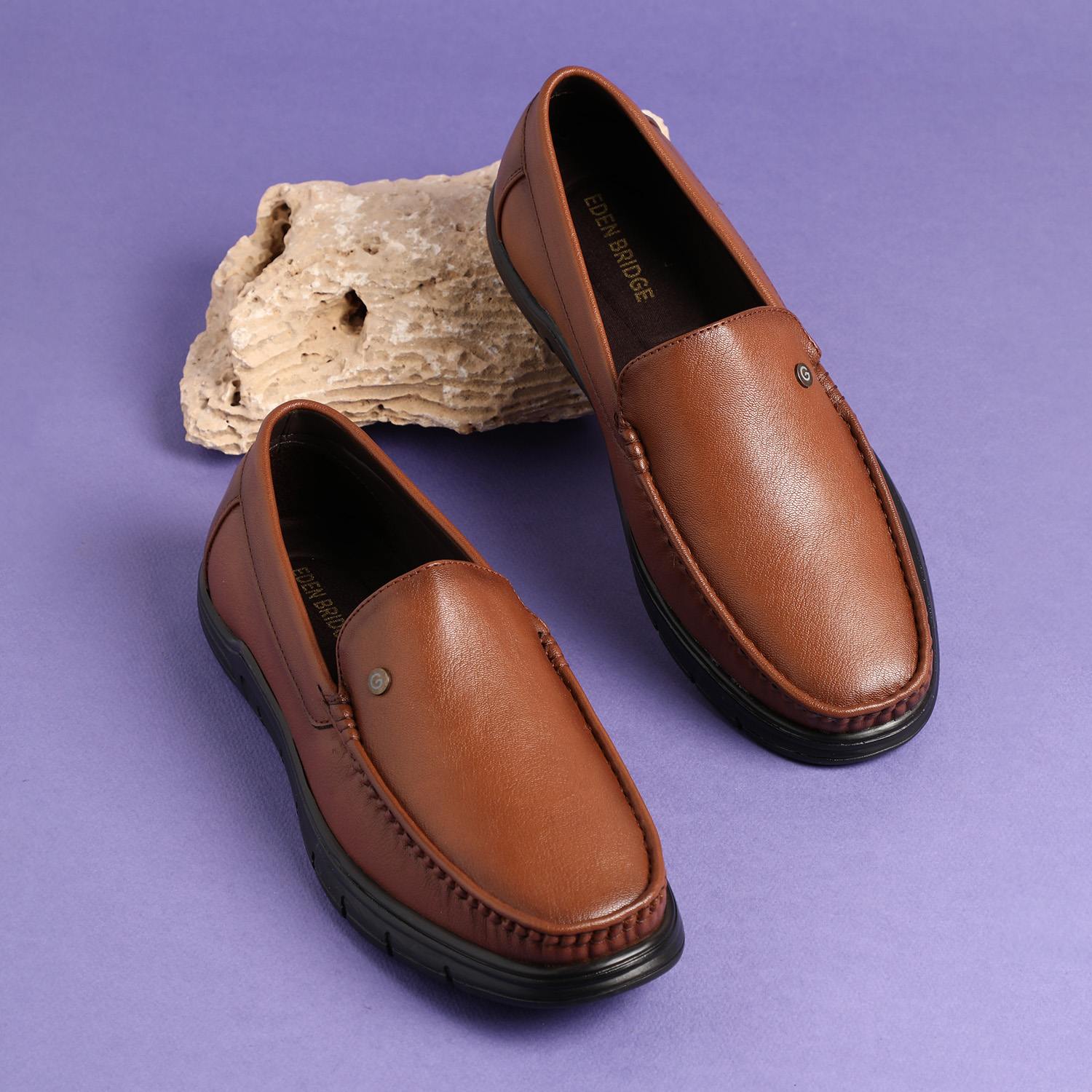 Men Tan Casual Slip-Ons