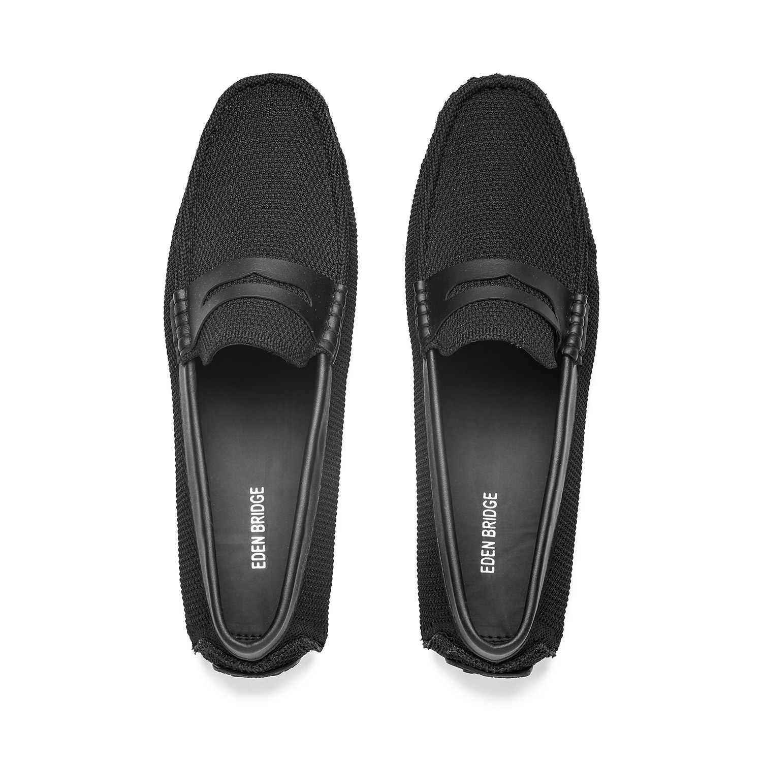 Men Black Casual Slip-Ons