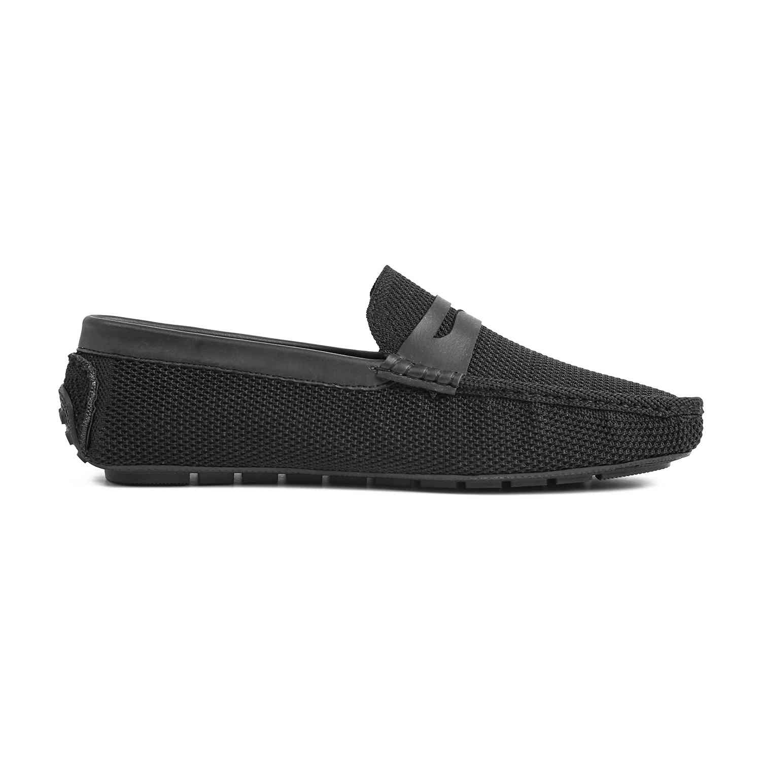 Men Black Casual Slip-Ons