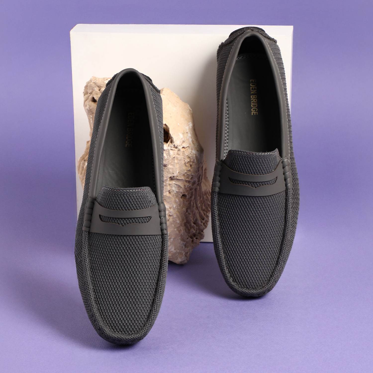 Men Grey Casual Slip-Ons