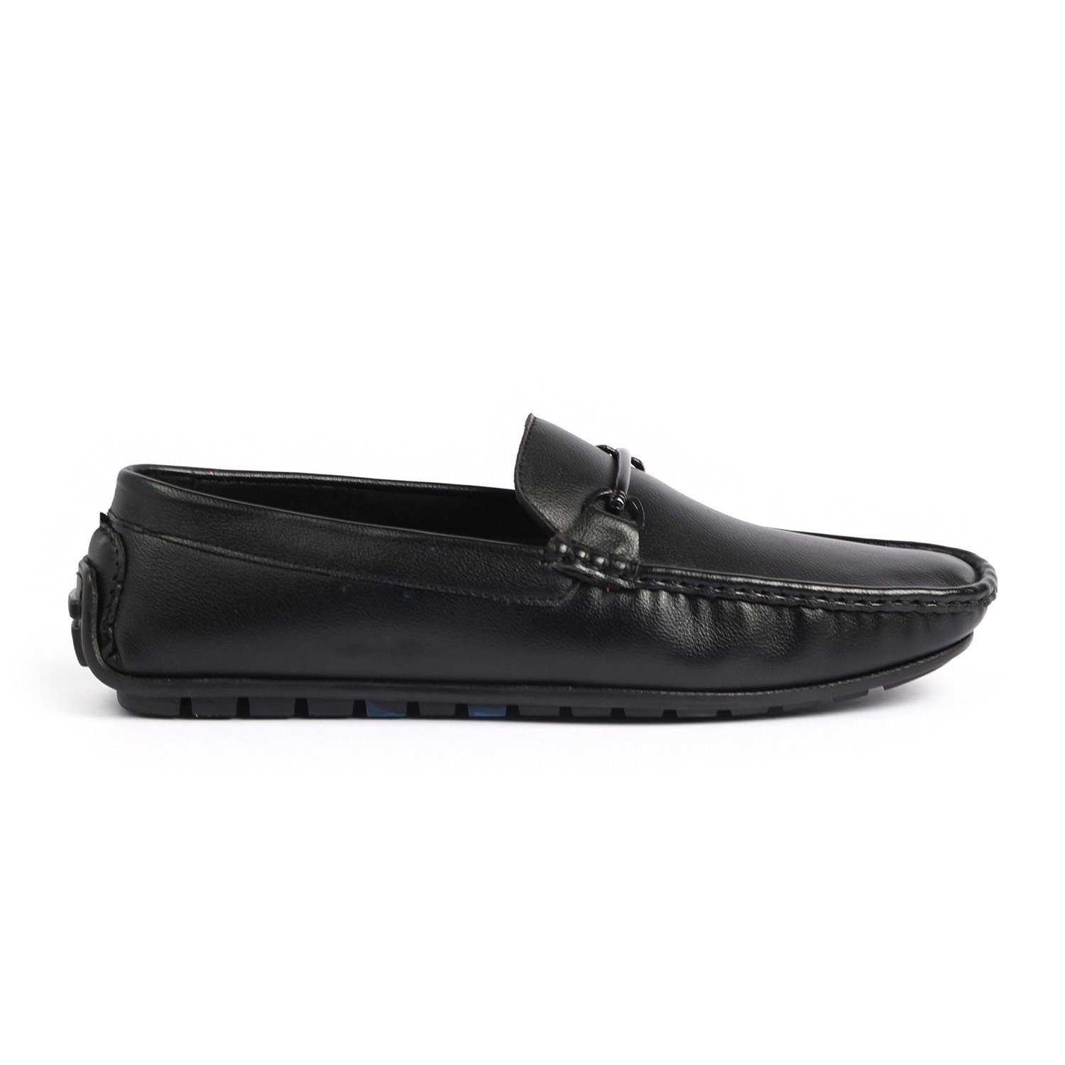 Men Black Casual Slip-Ons