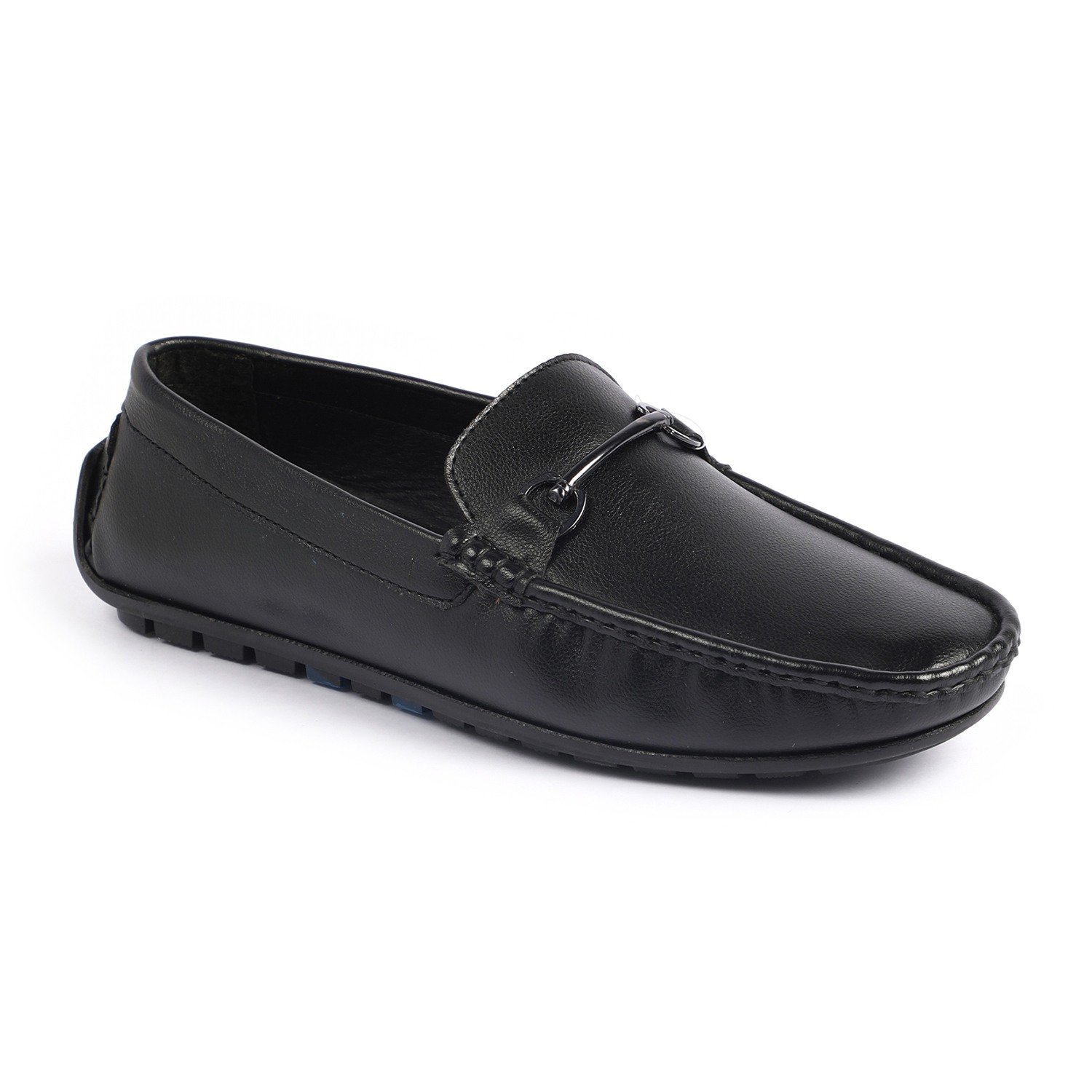 Men Black Casual Slip-Ons