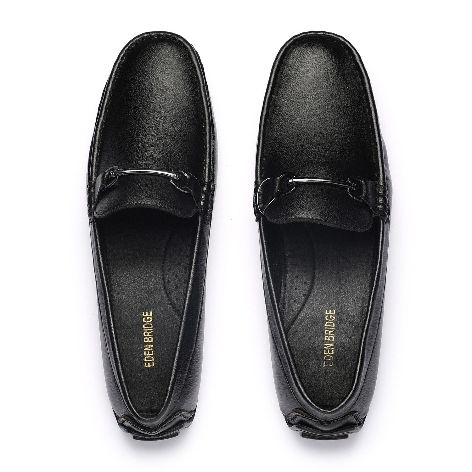 Men Black Casual Slip-Ons
