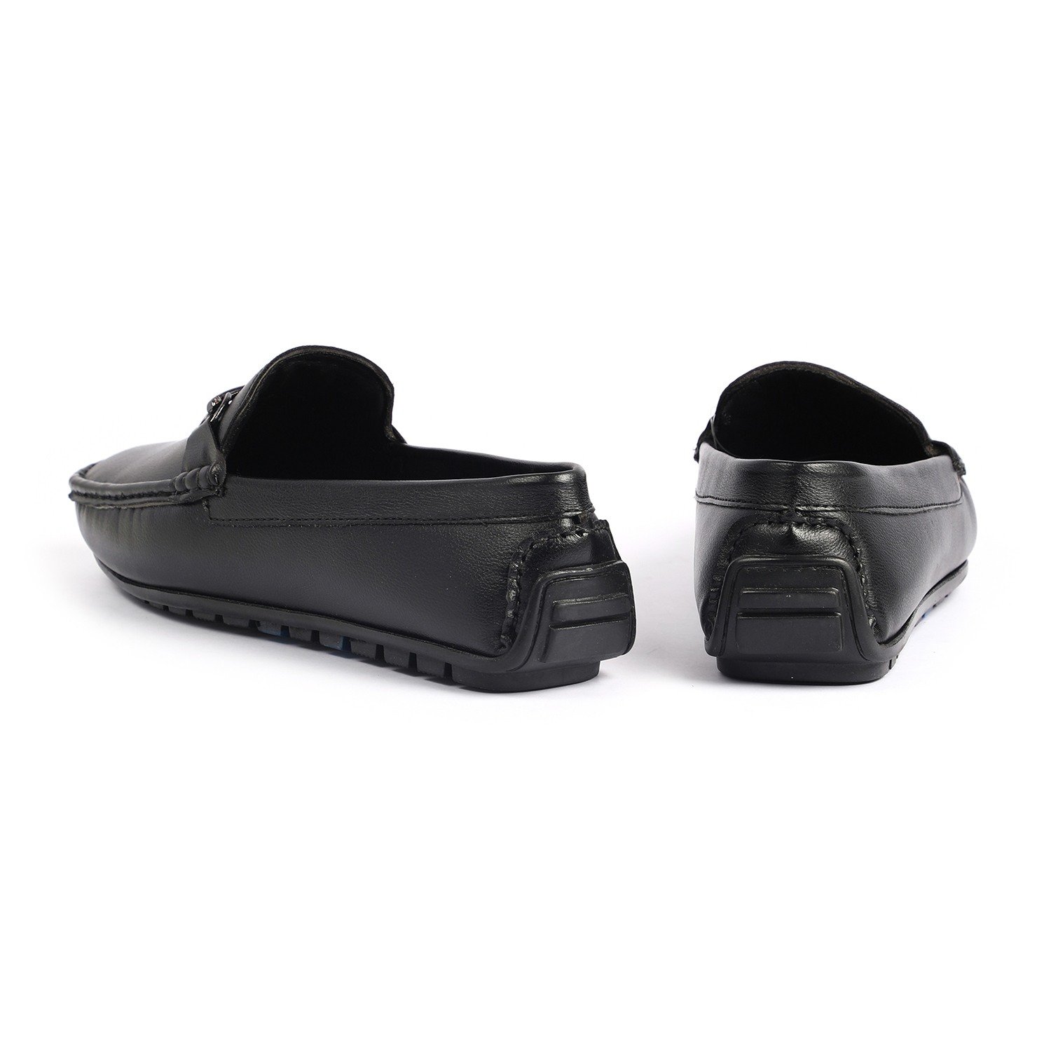 Men Black Casual Slip-Ons