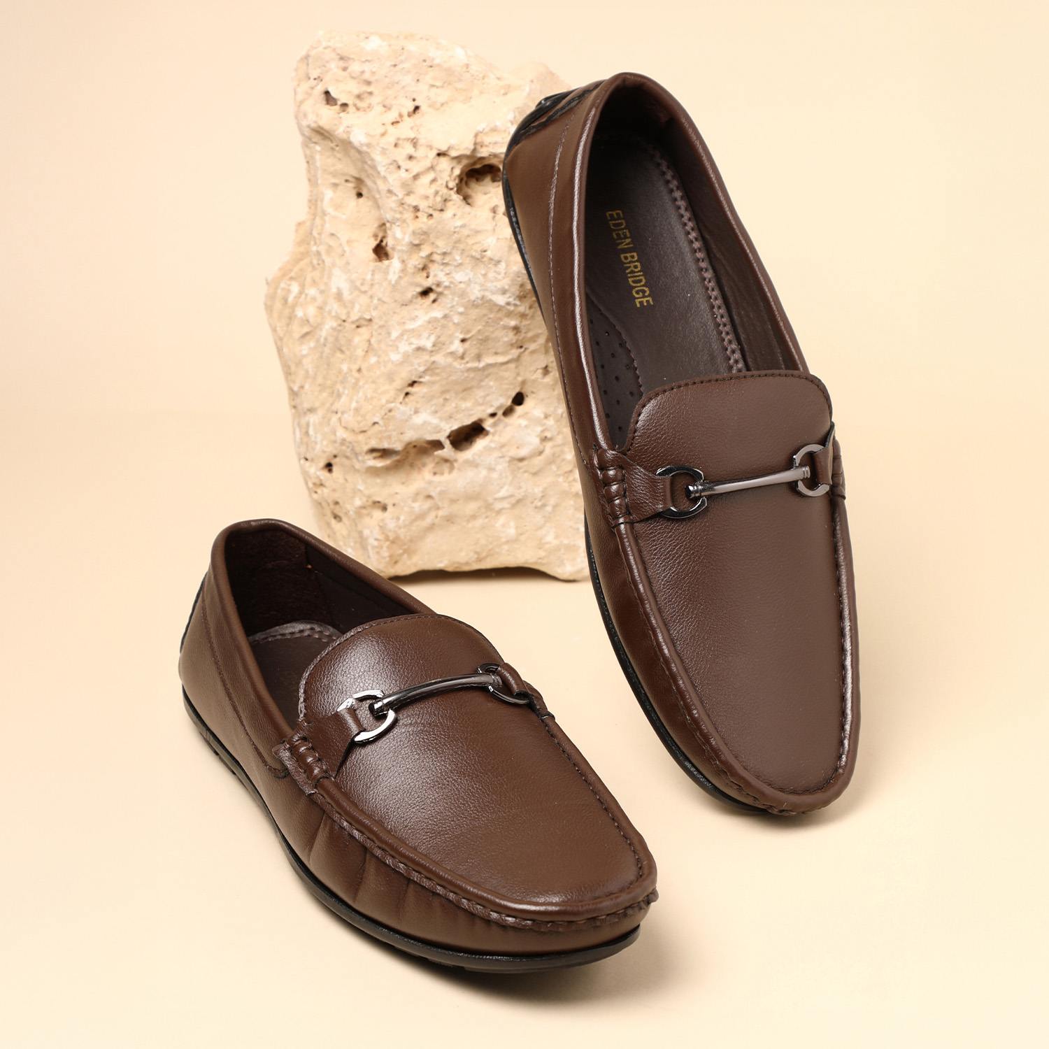 Men Brown Casual Slip-Ons