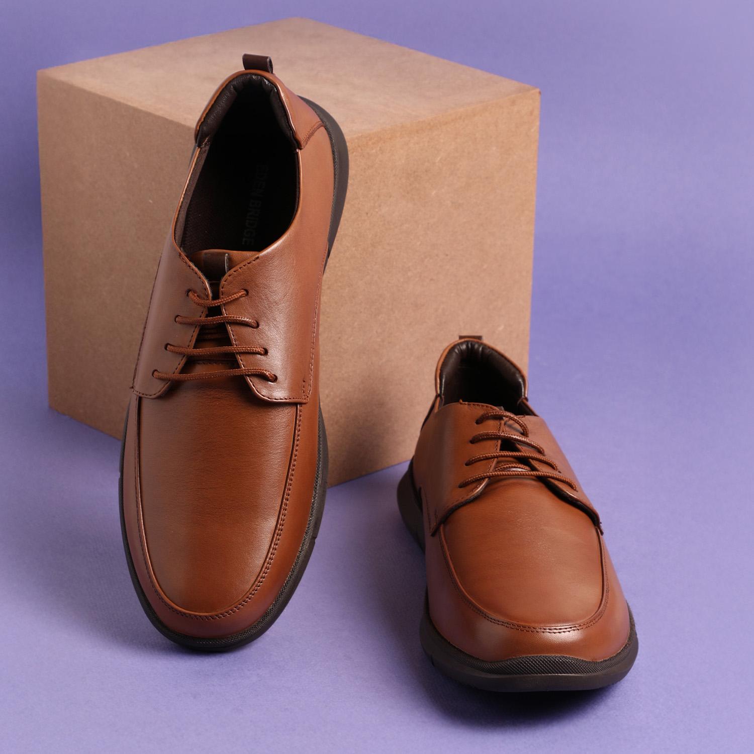 Men Tan Formal Lace-Ups