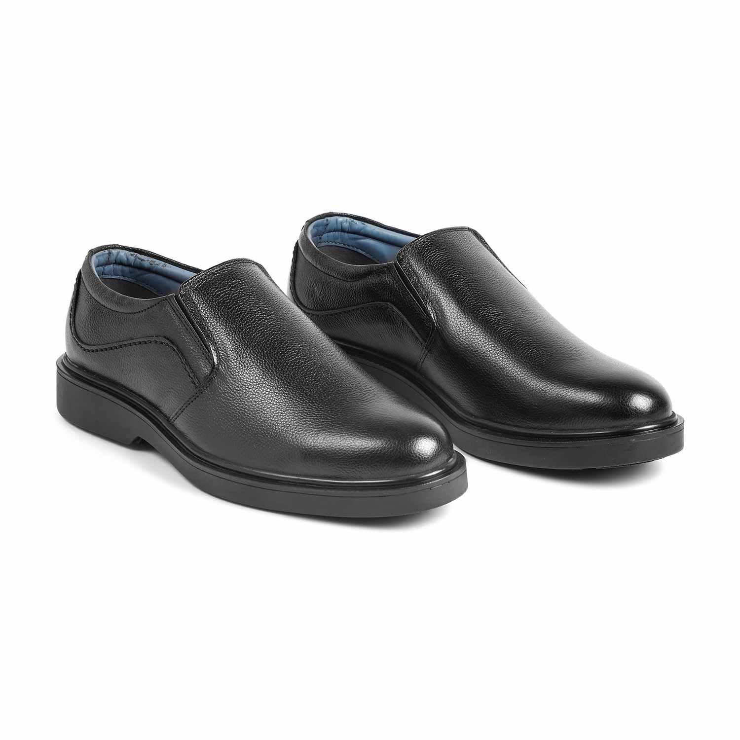 Men Black Formal Slip-Ons
