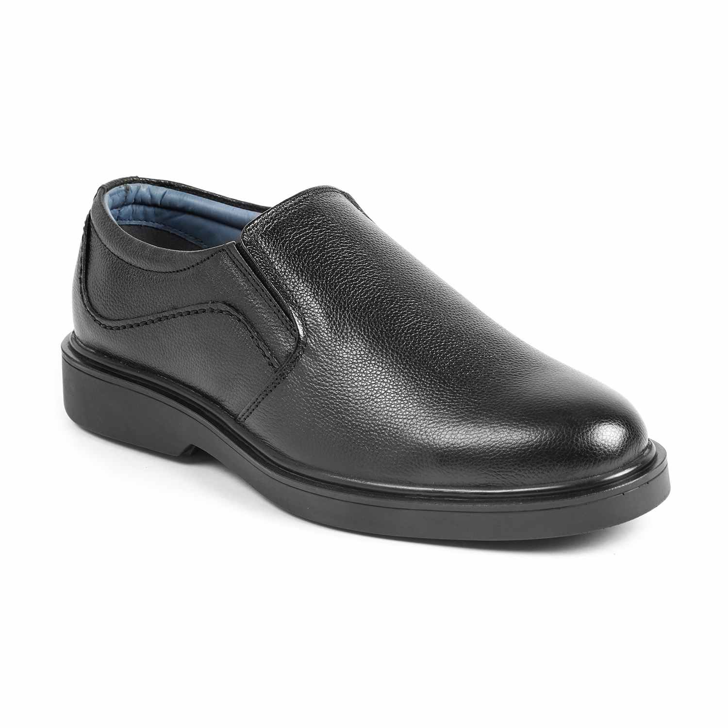 Men Black Formal Slip-Ons