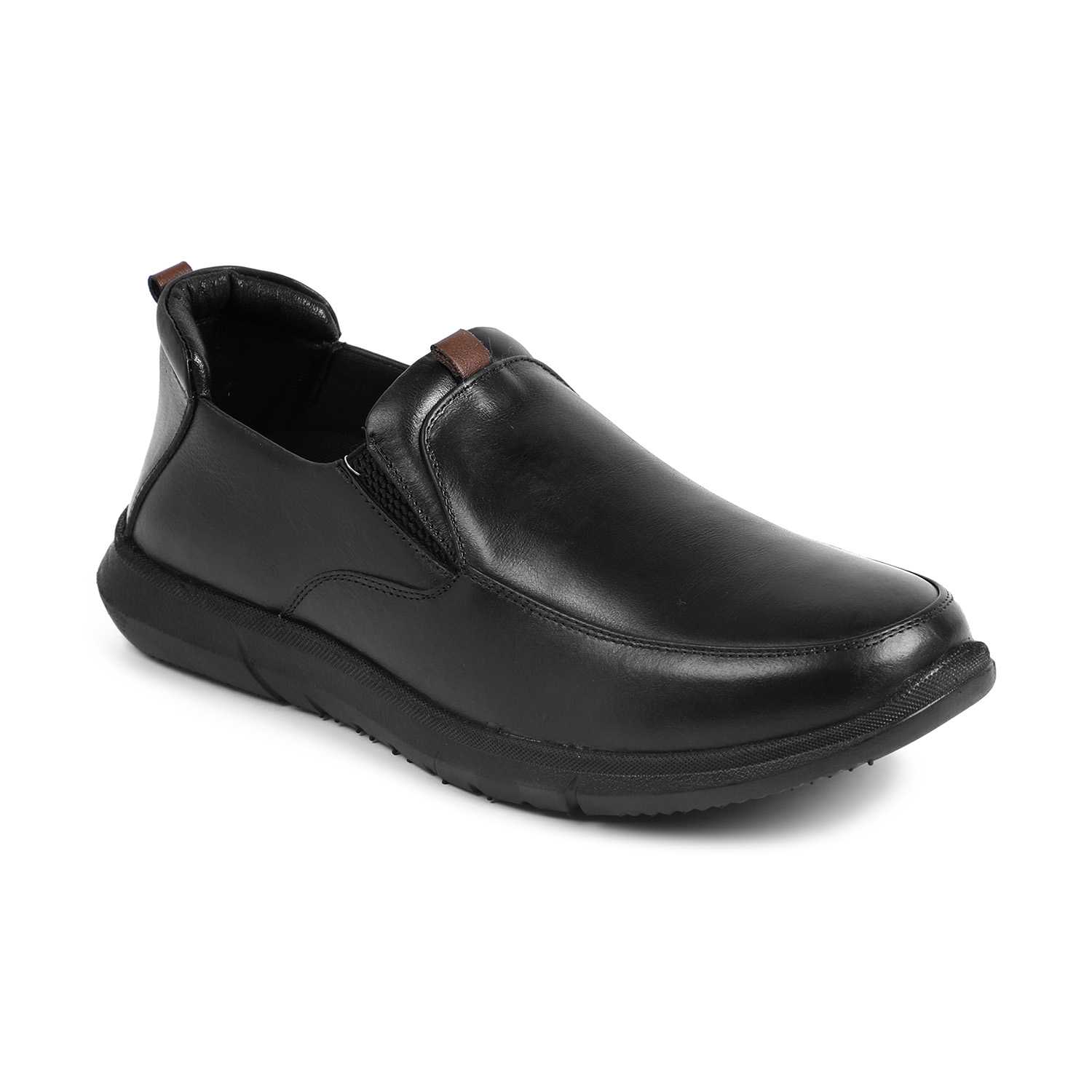Men Black Formal Slip-Ons