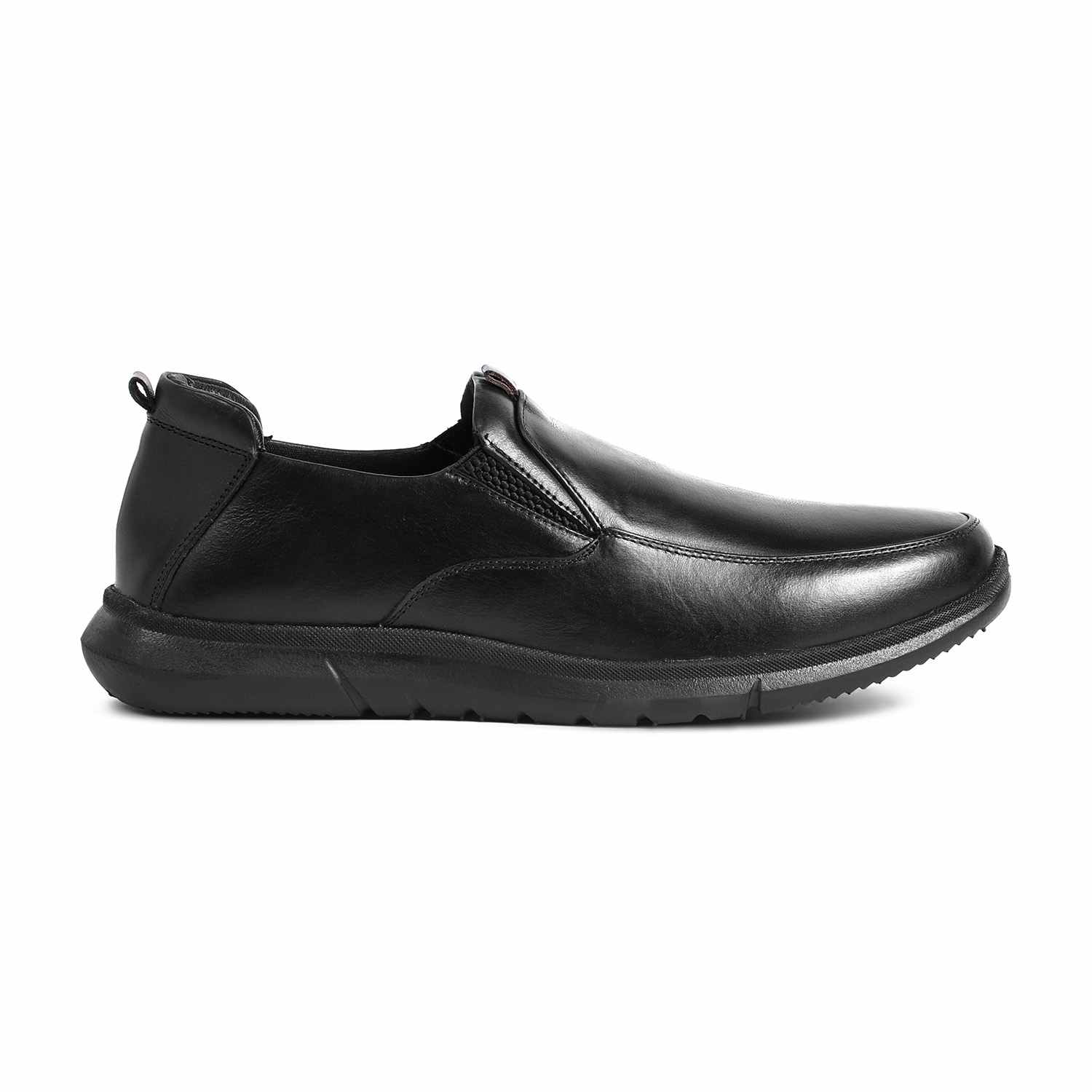 Men Black Formal Slip-Ons