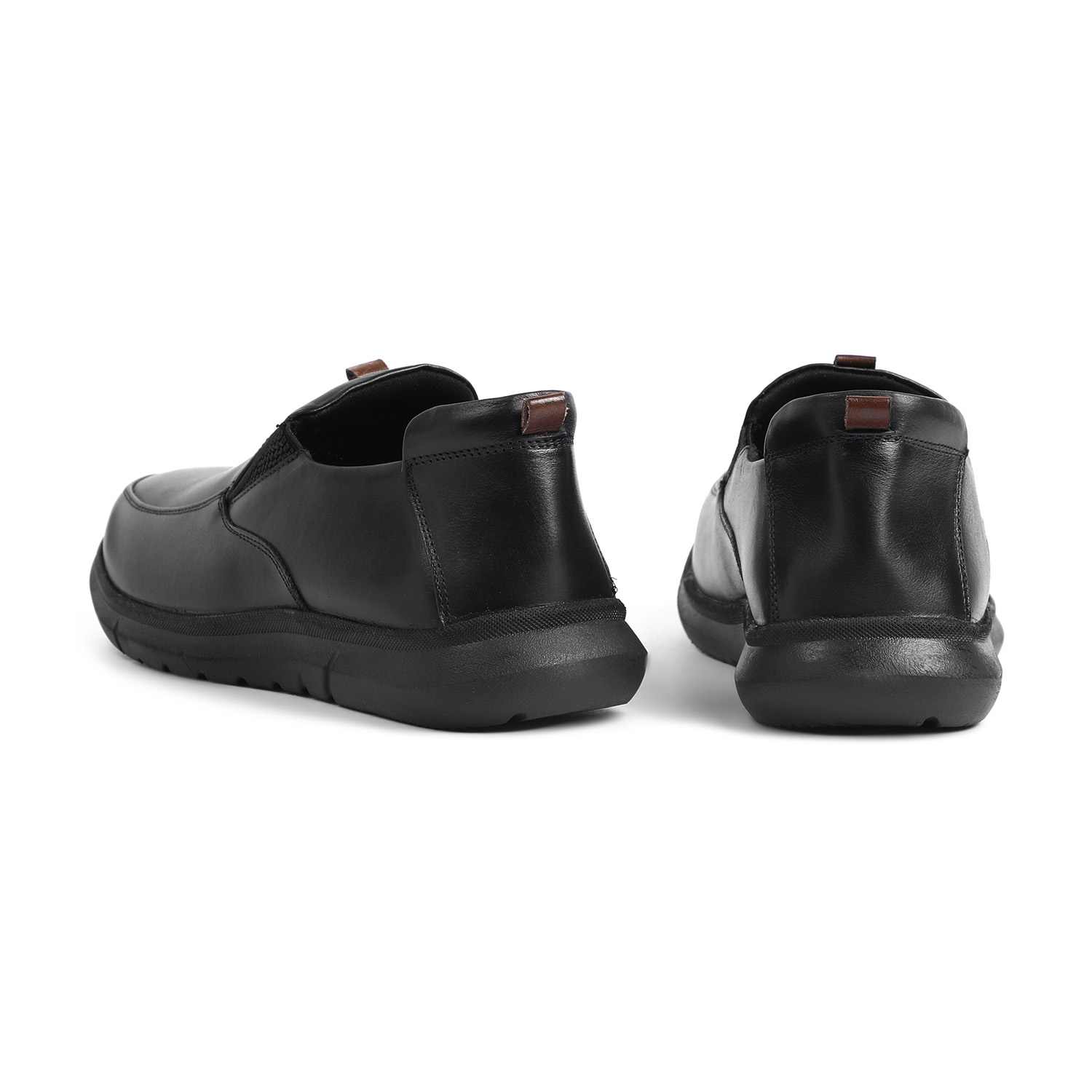 Men Black Formal Slip-Ons