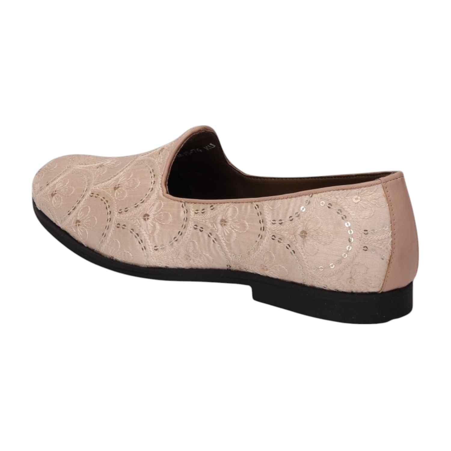 Men Beige Ethnic Joothis Slip On