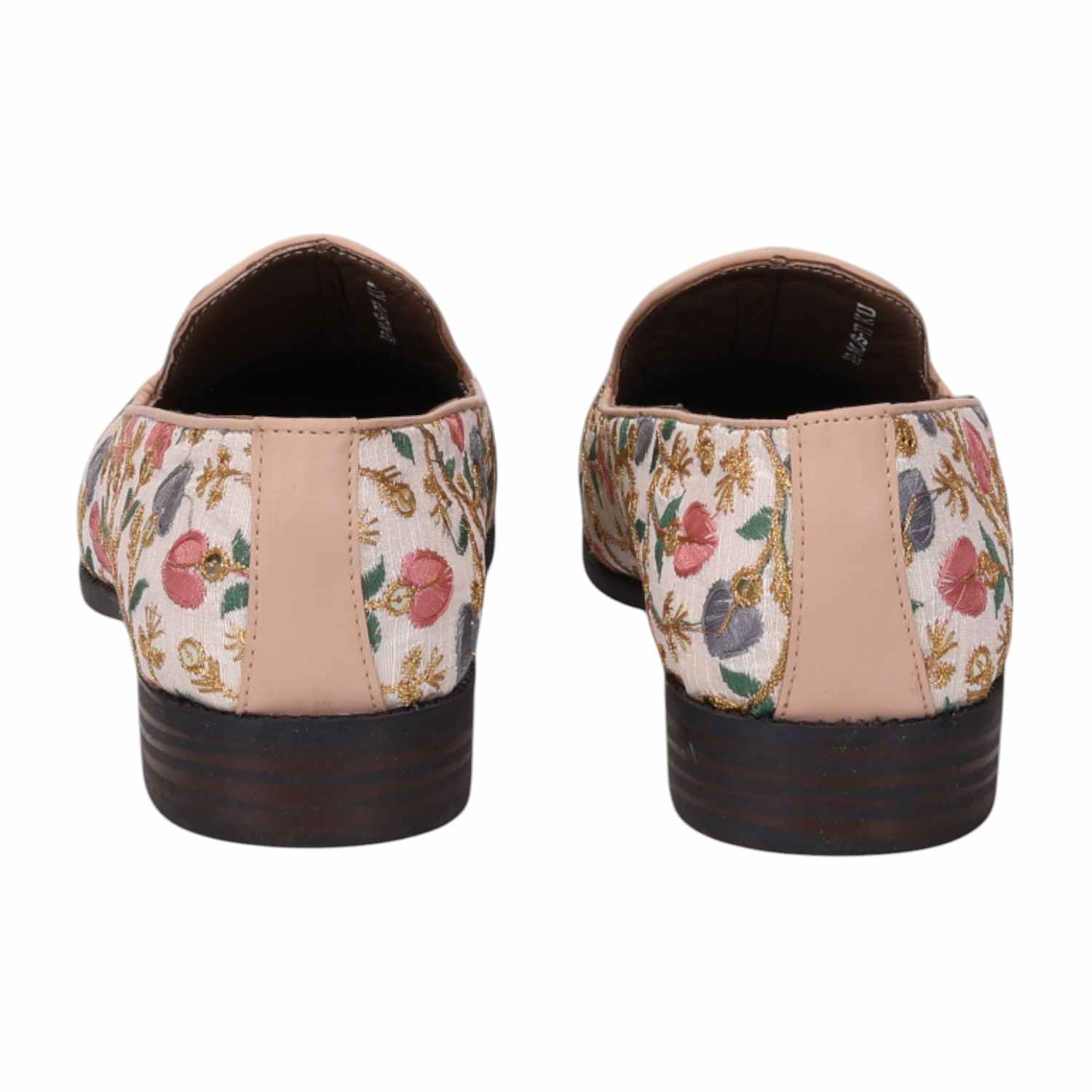 Men Beige Ethnic Joothis Slip On