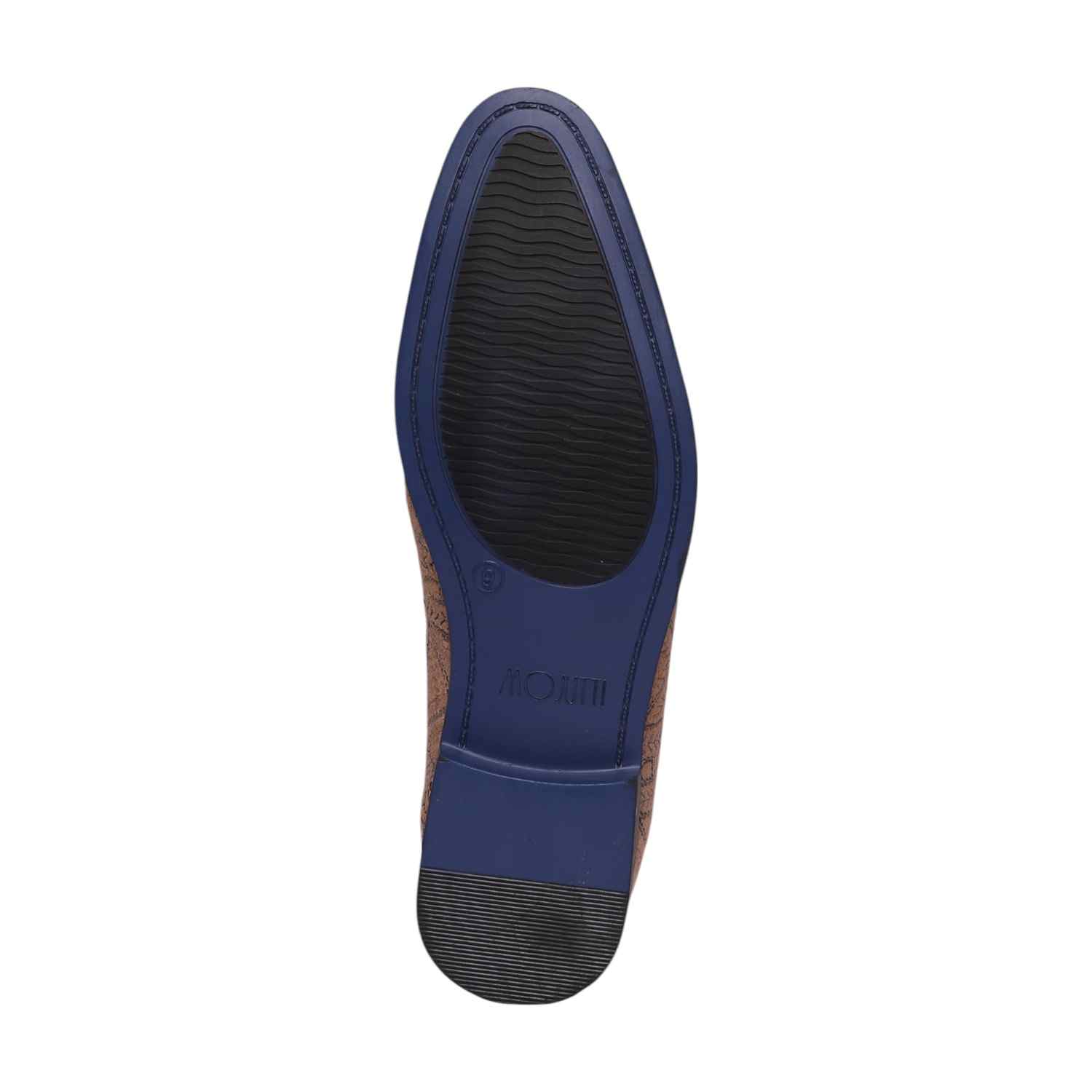 Men Beige Embroidered Ethnic Joothis Slip On