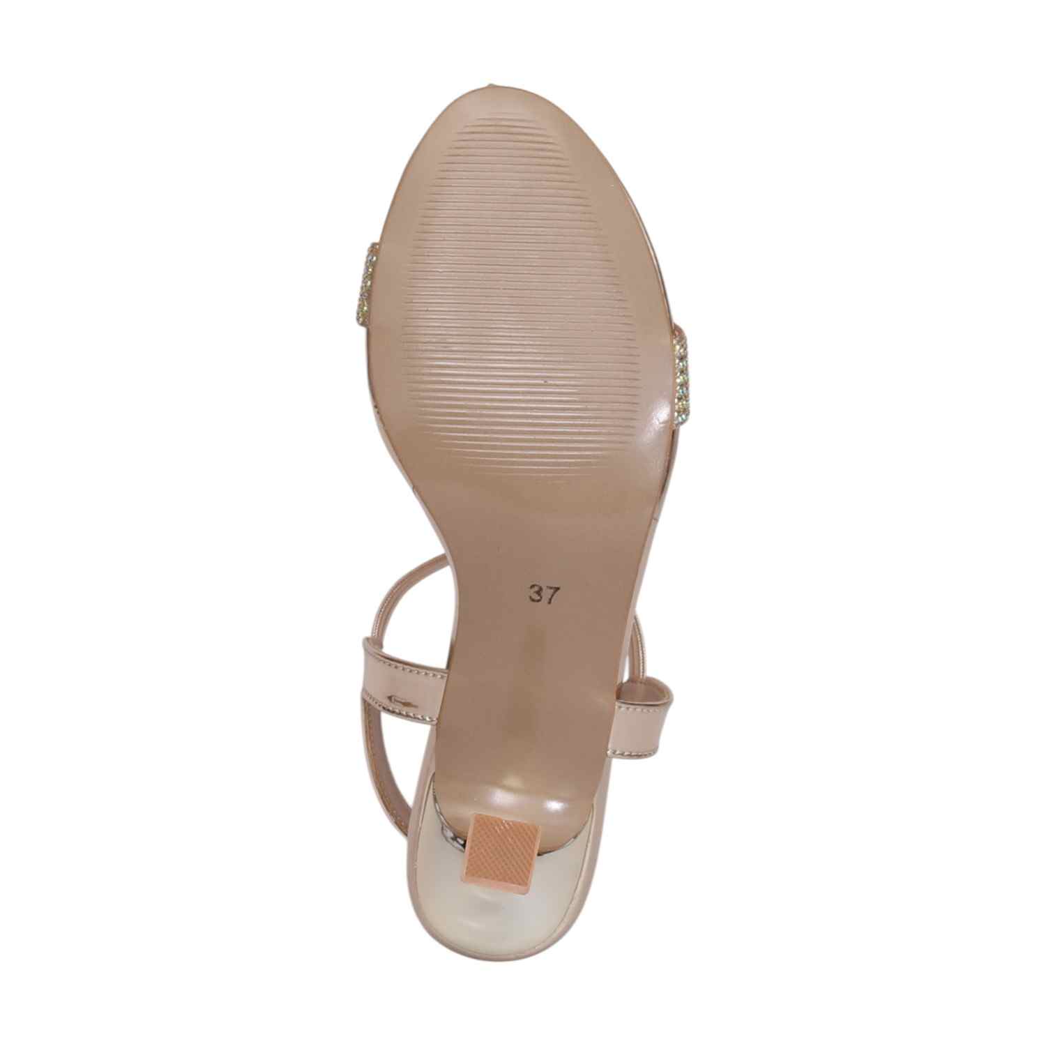 Women Gold Embellished Fashion Heel Sandals