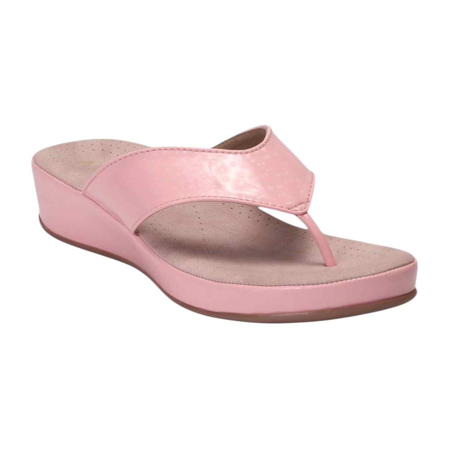 Women Peach Thong Casual Flat