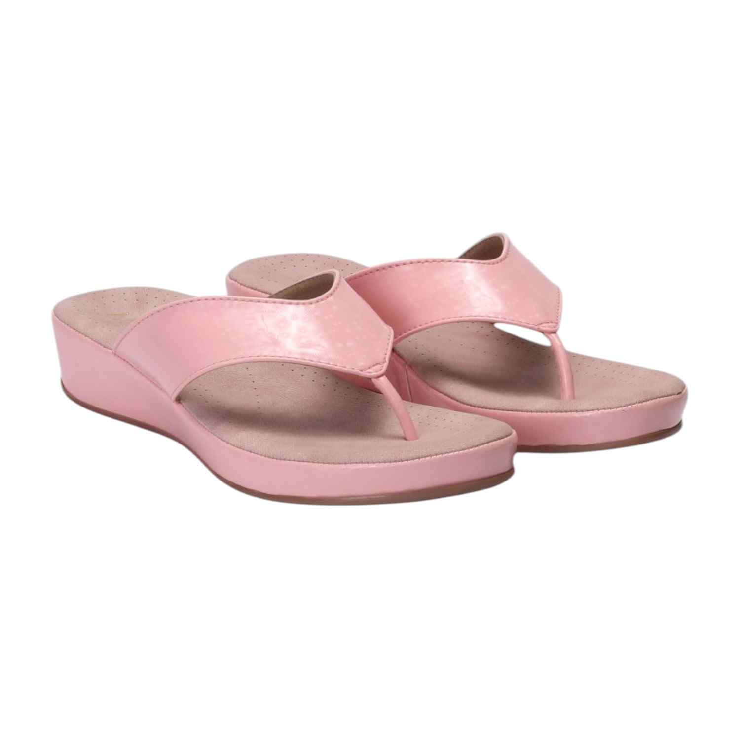 Women Peach Thong Casual Flat