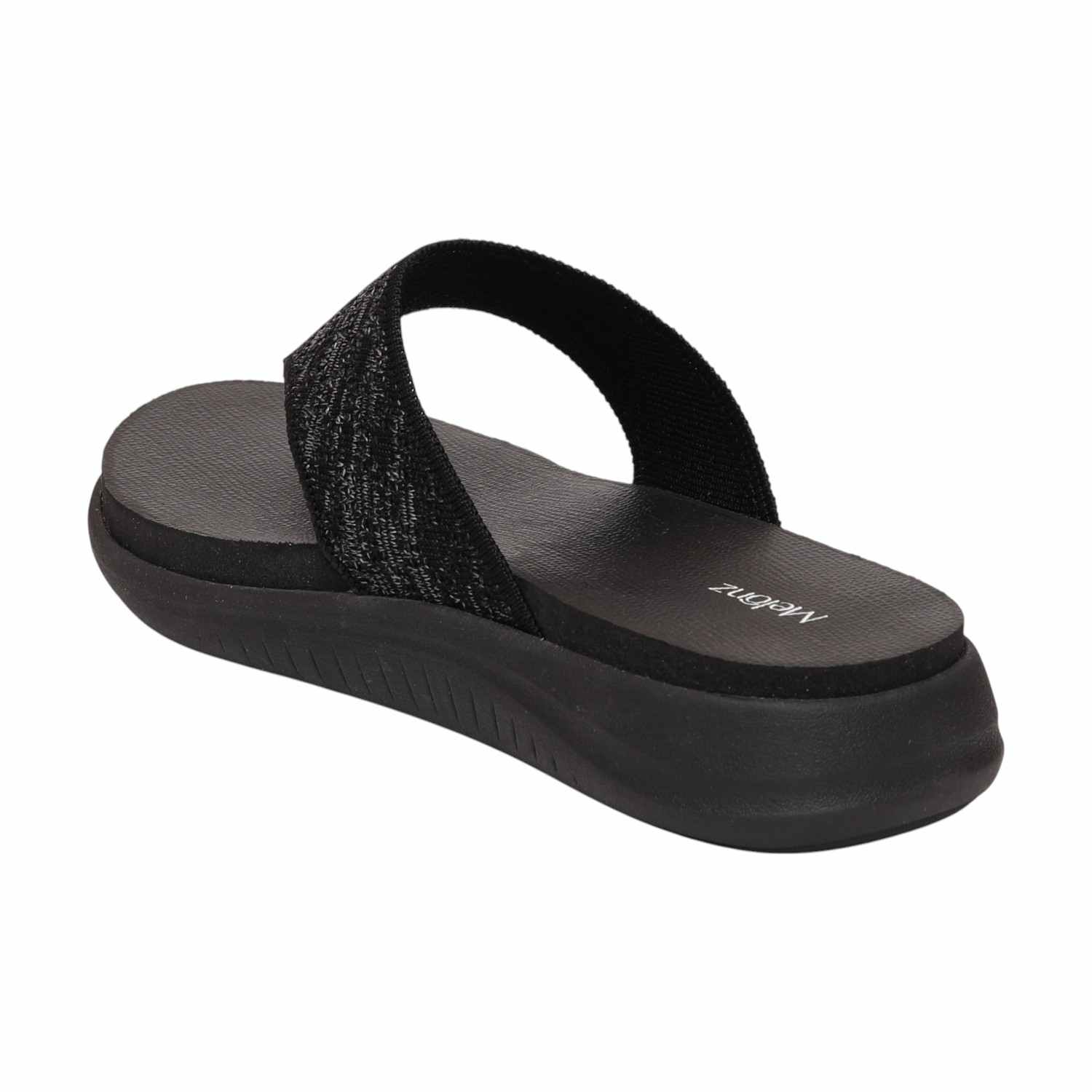 Women Black Casual Flat Thong