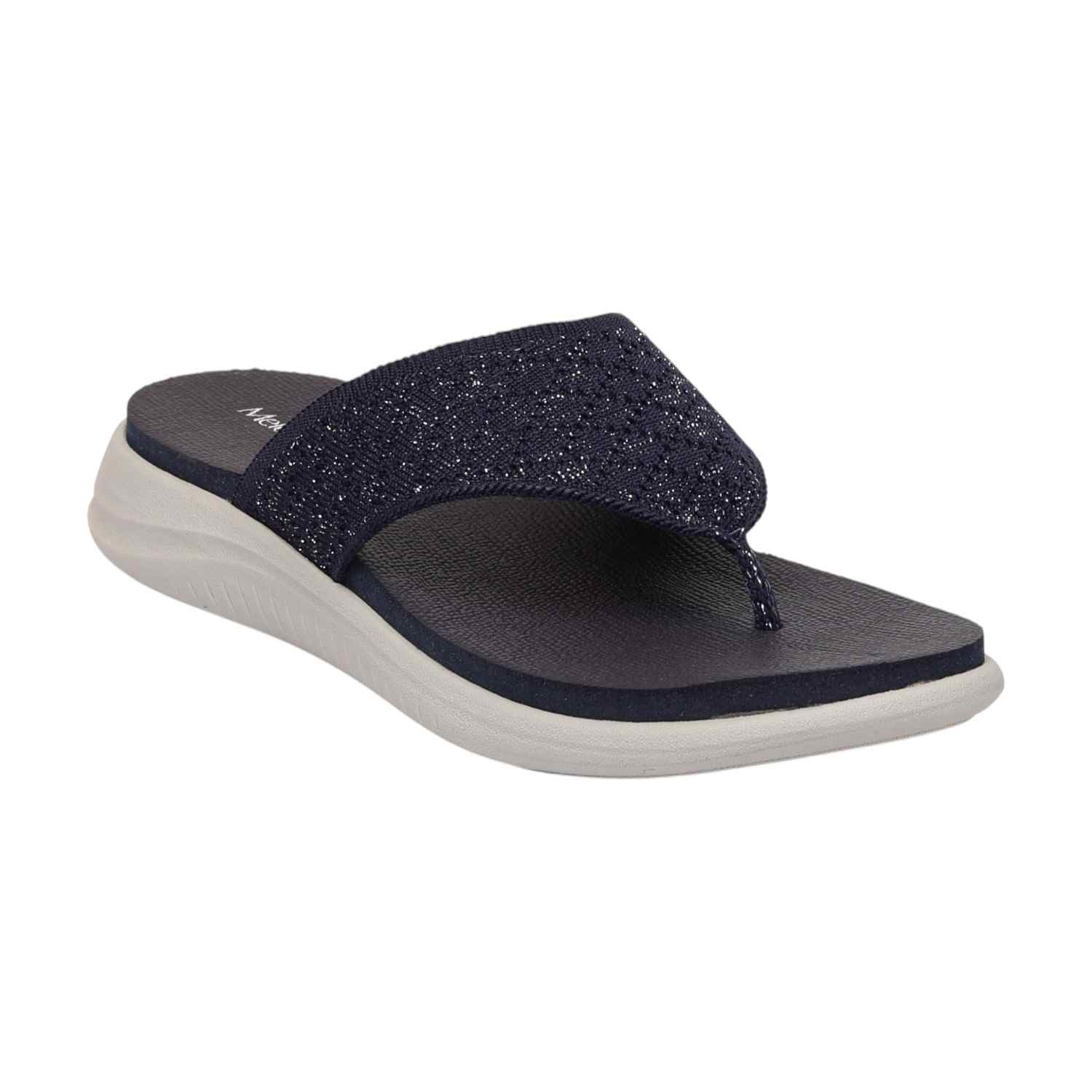 Women Blue Casual Flat Thong