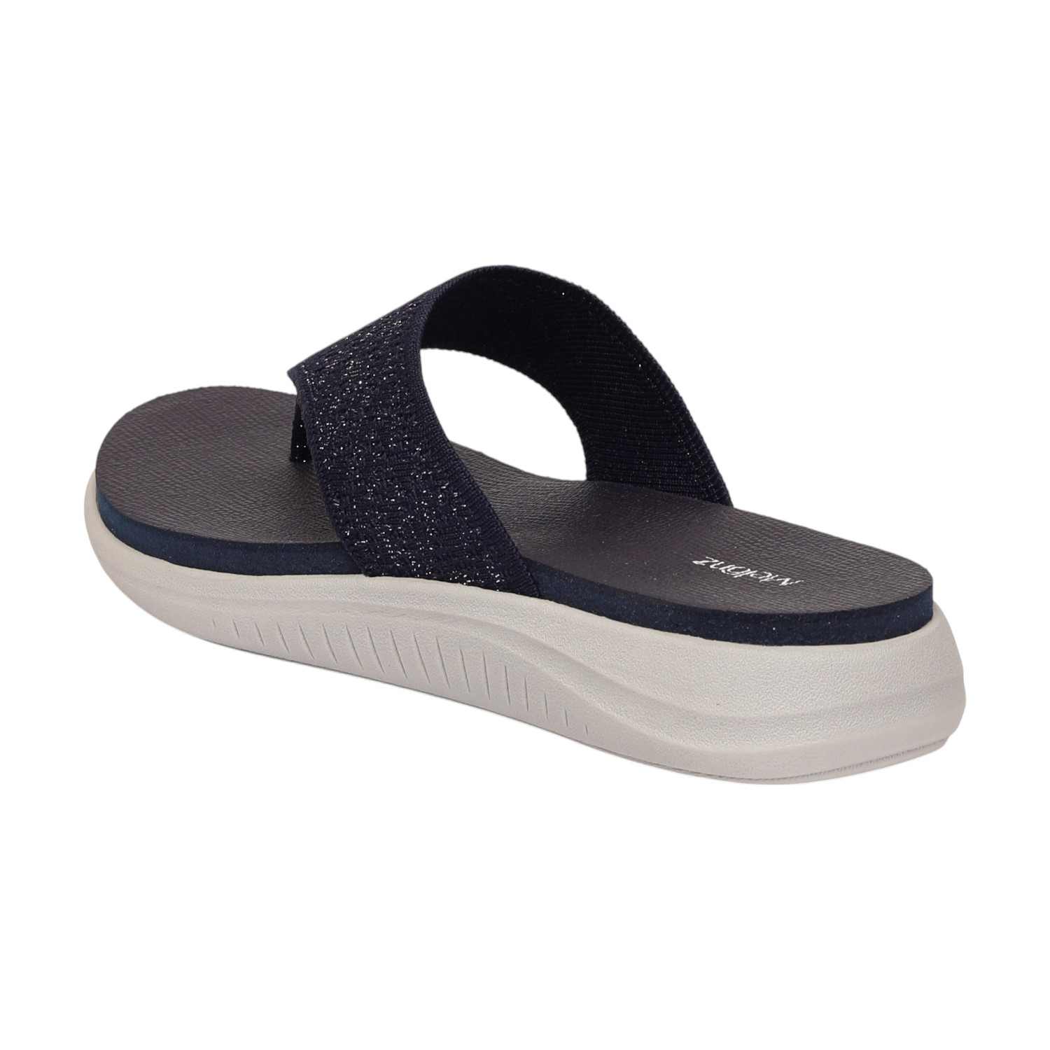 Women Blue Casual Flat Thong