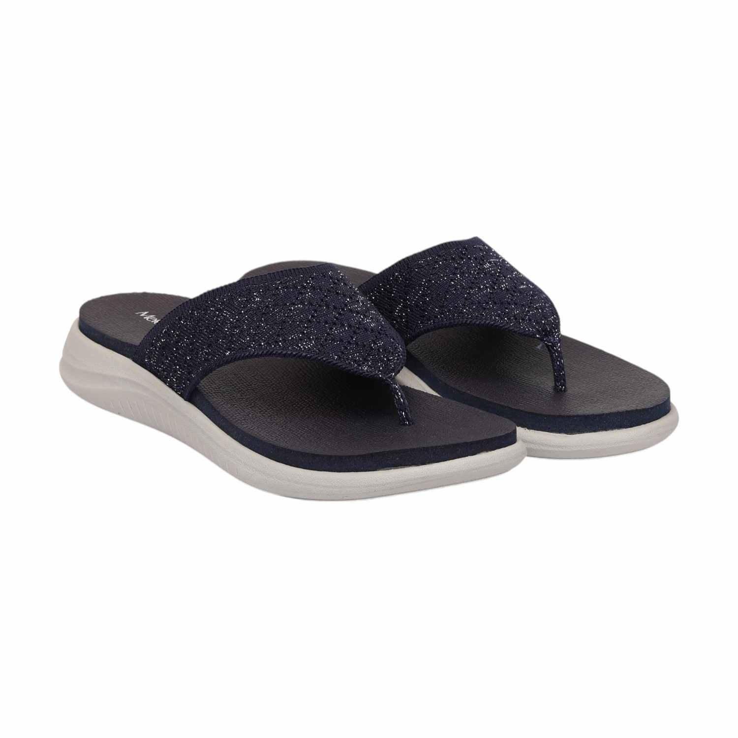 Women Blue Casual Flat Thong