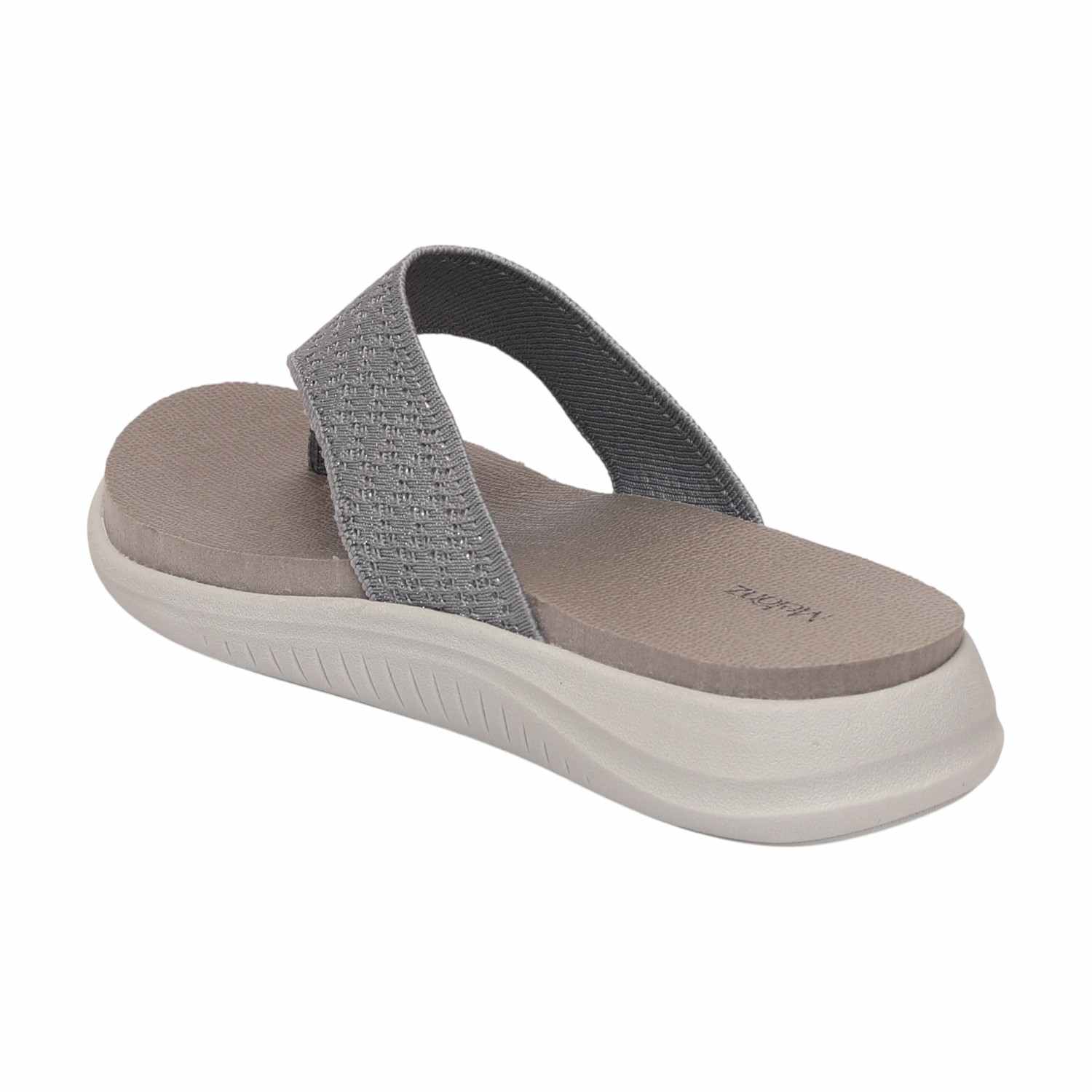 Women Dark Grey Casual Flat Thong