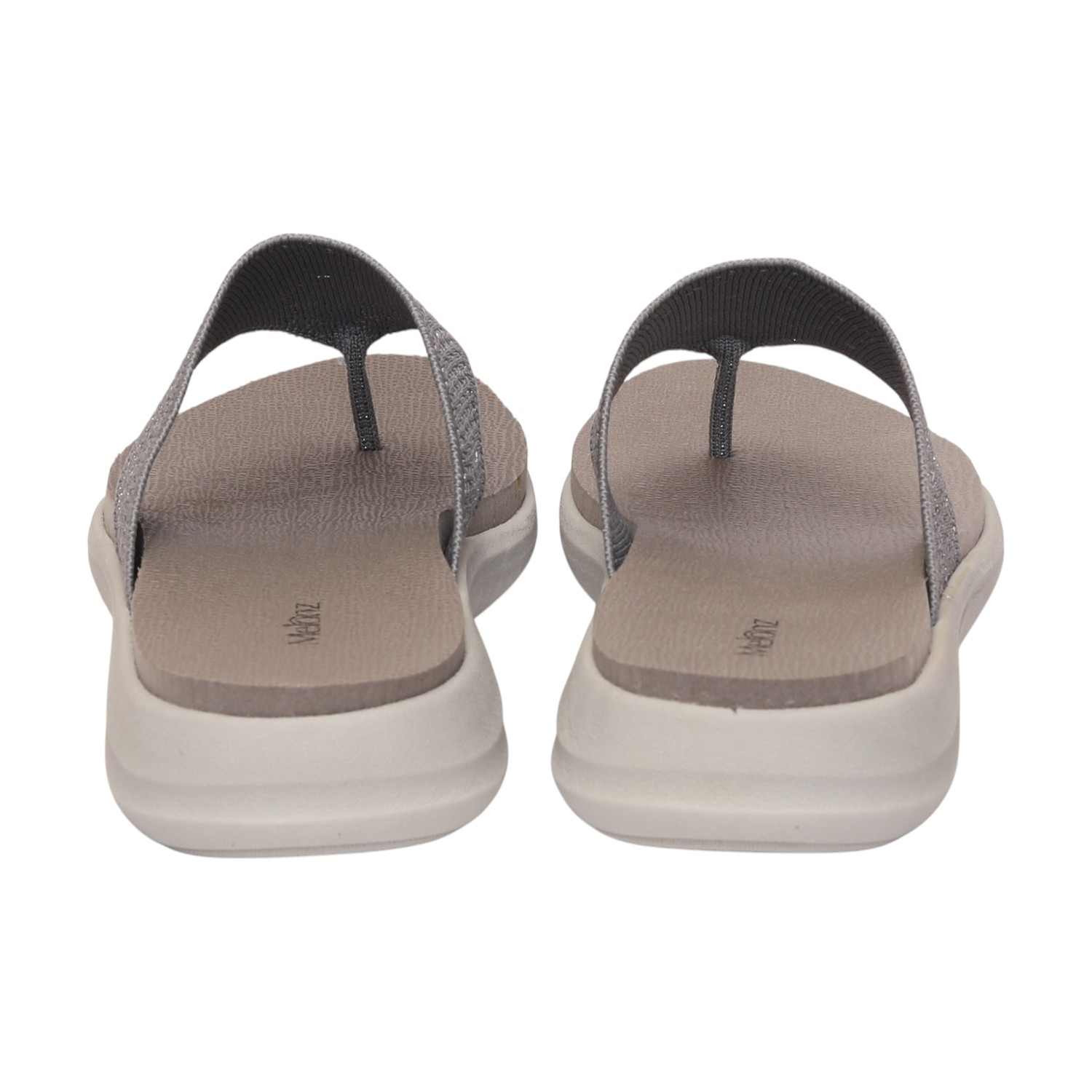 Women Dark Grey Casual Flat Thong