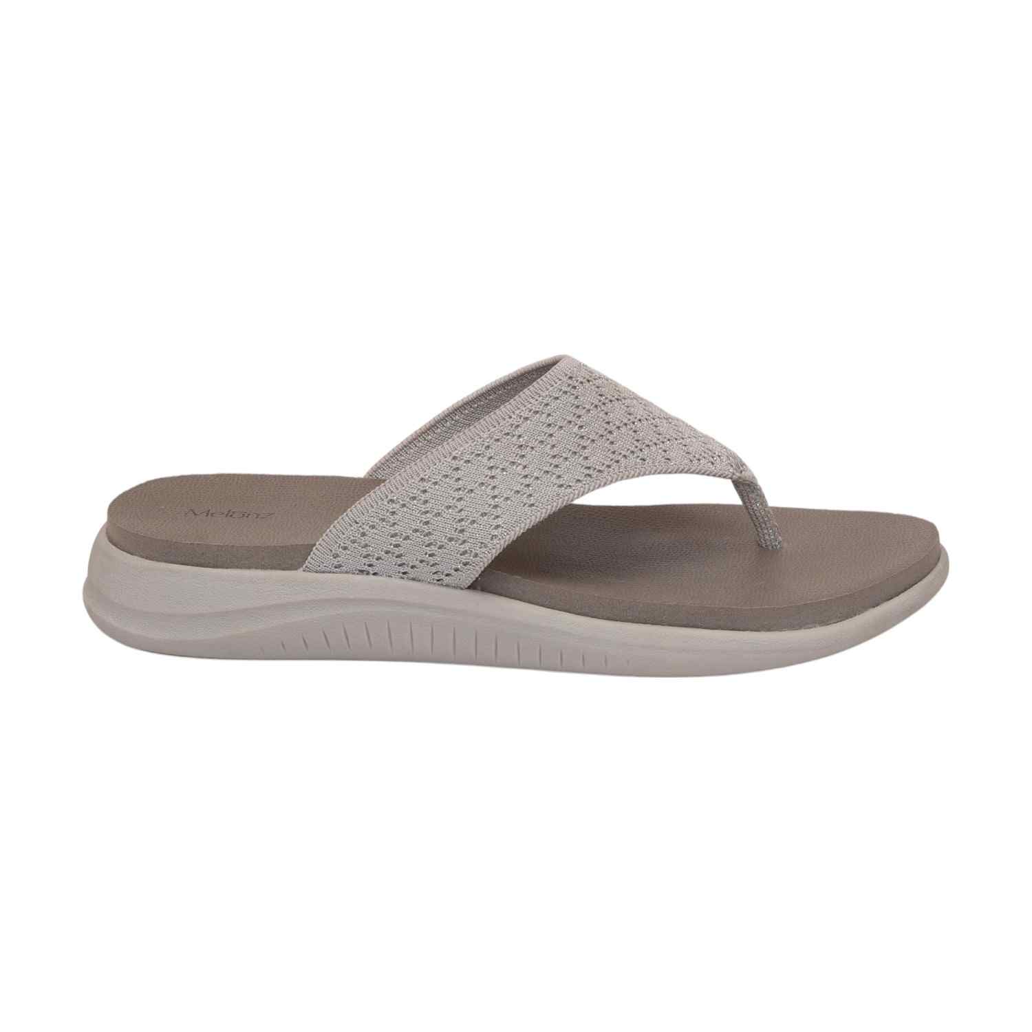 Women Light Grey Casual Flat Thong