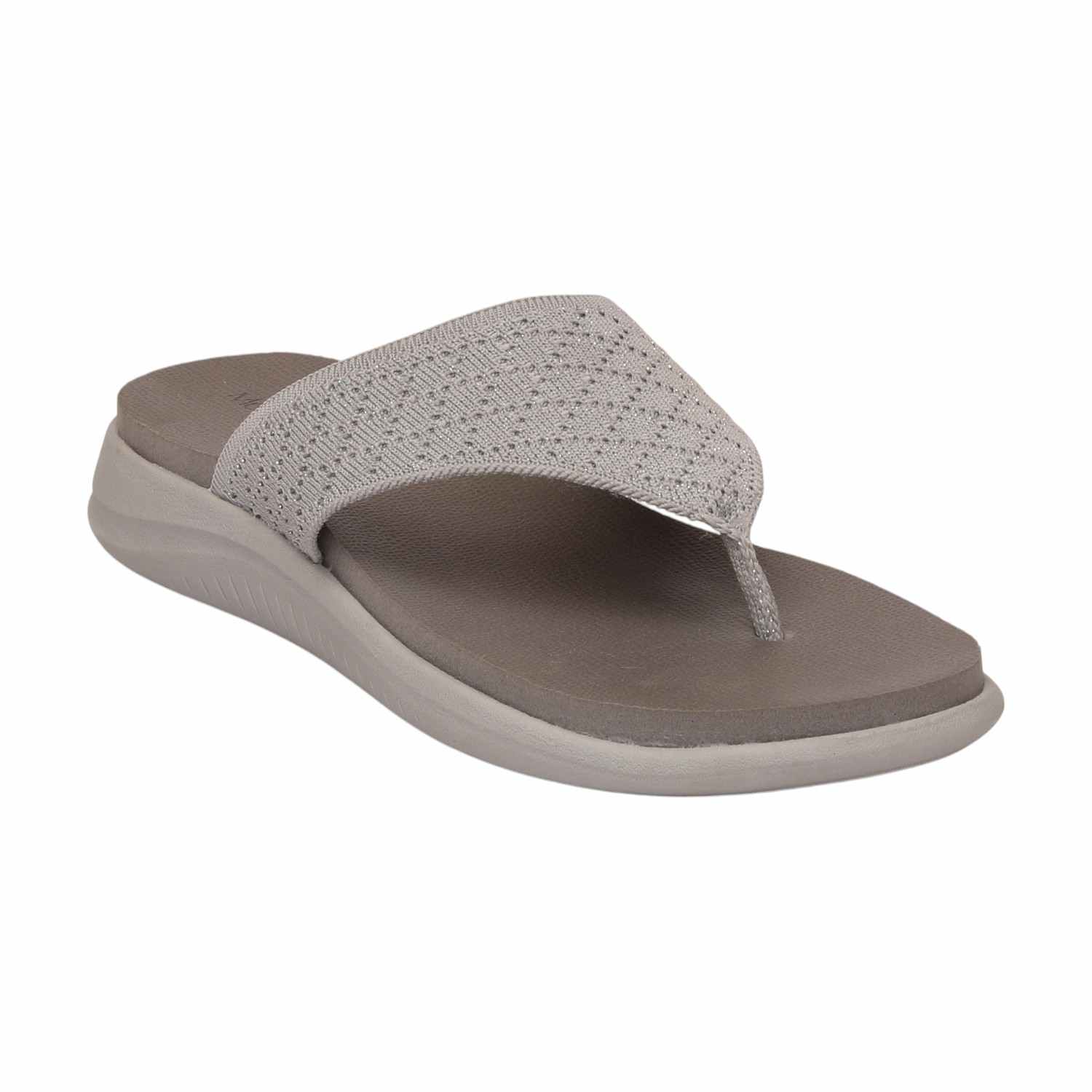 Women Light Grey Casual Flat Thong