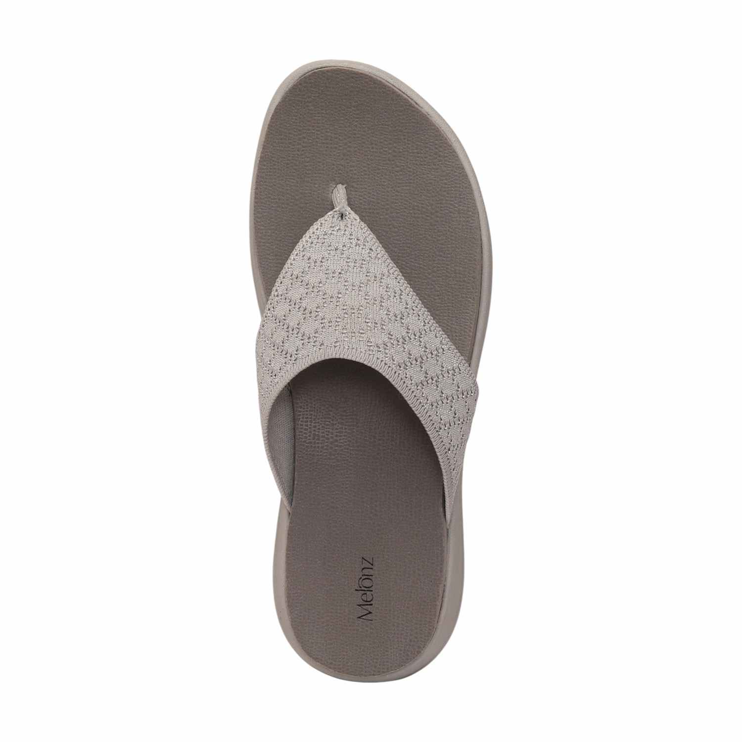 Women Light Grey Casual Flat Thong